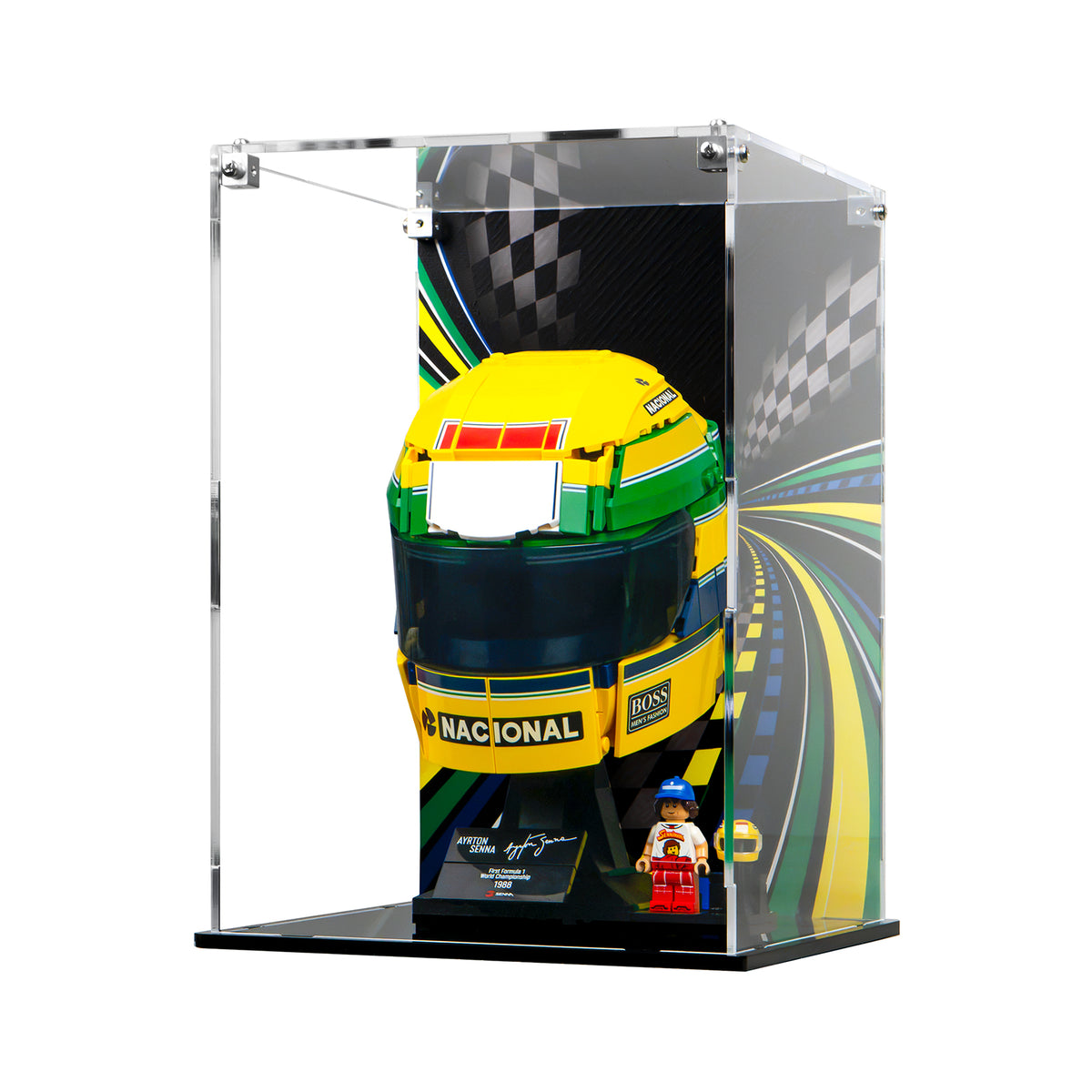 Protector Apilable para LEGO® Editions: Casco - Ayrton Senna (43024)