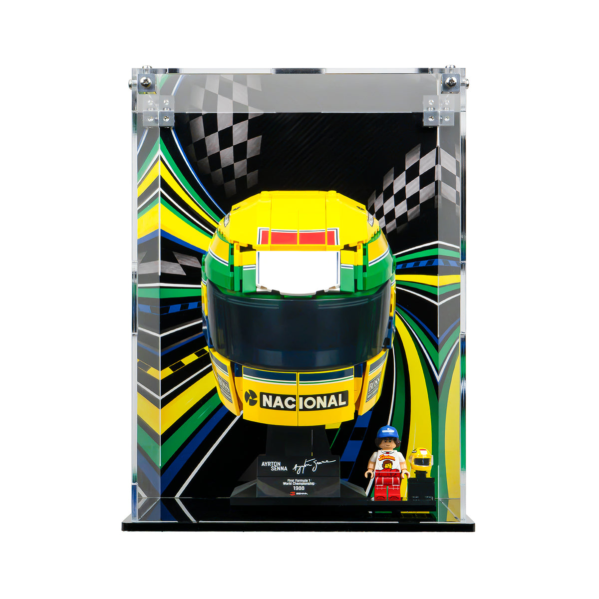Protector Apilable para LEGO® Editions: Casco - Ayrton Senna (43024)