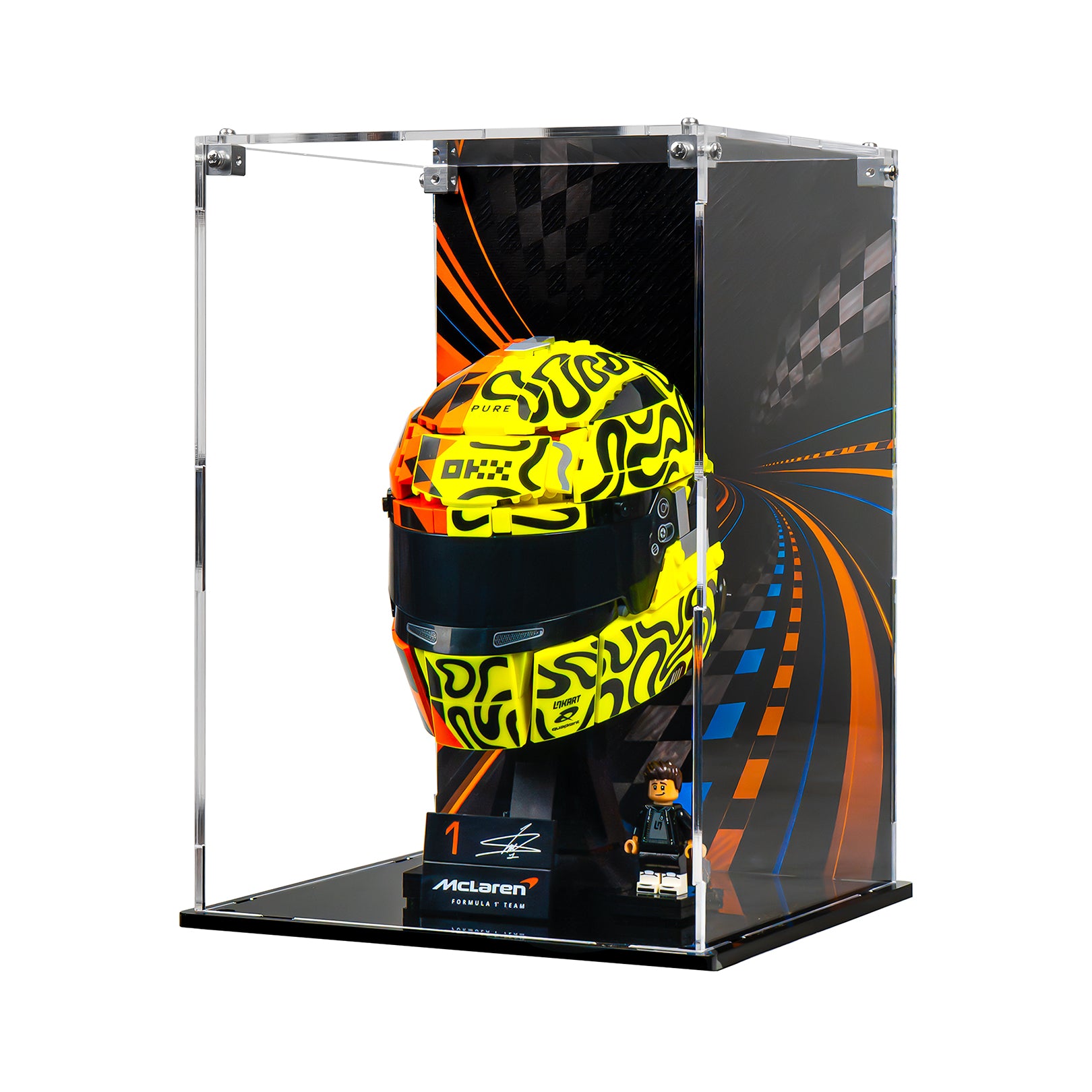 Protector Apilable para LEGO® Editions: Casco McLaren - Lando Norris (43023)