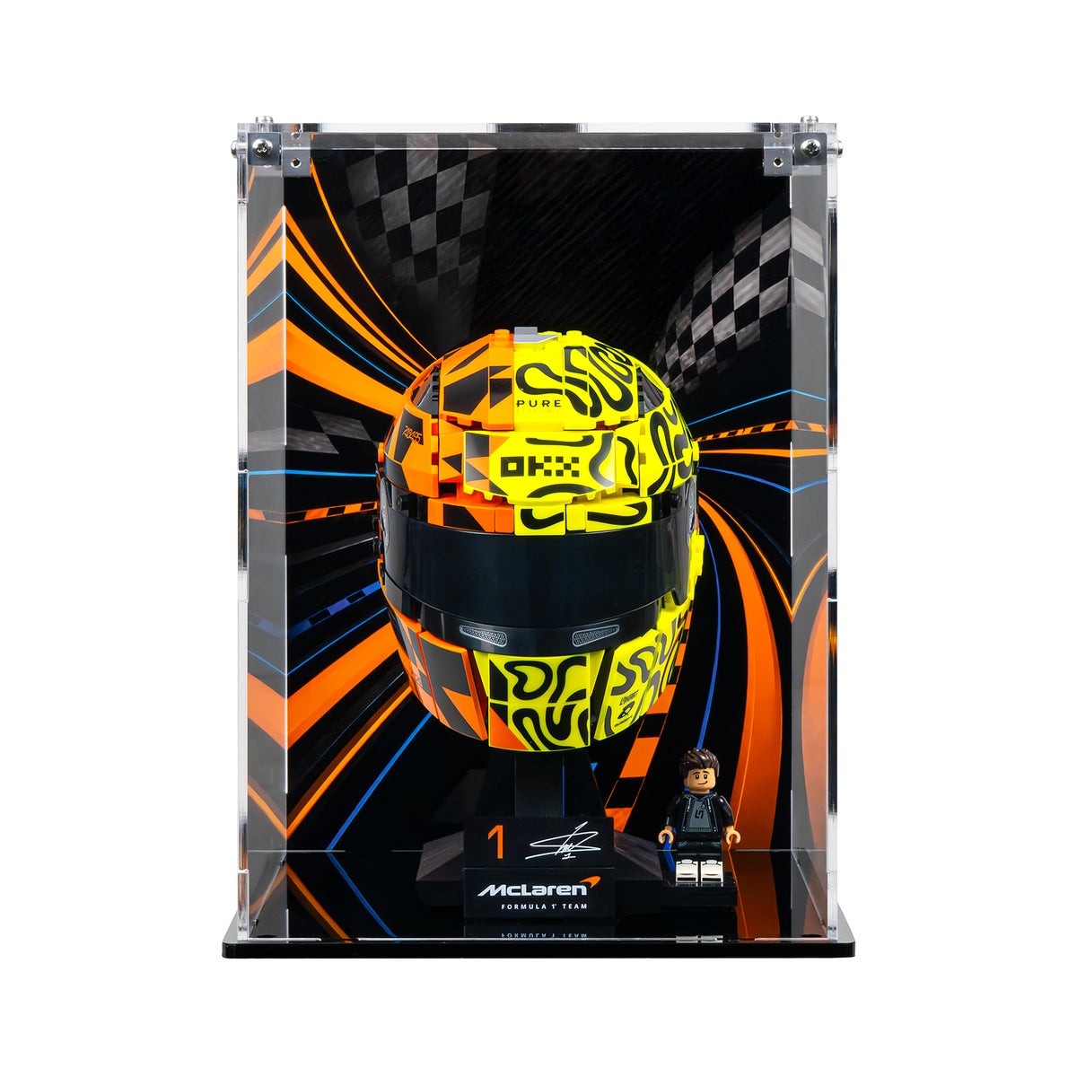 Protector Apilable para LEGO® Editions: Casco McLaren - Lando Norris (43023)