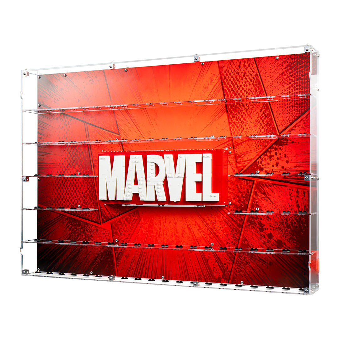 Vitrina para 100 MiniFiguras y para set LEGO® MARVEL LOGO (76313)