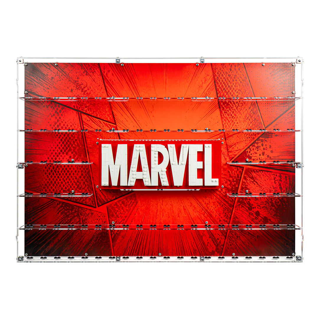 Vitrina para 100 MiniFiguras y para set LEGO® MARVEL LOGO (76313)