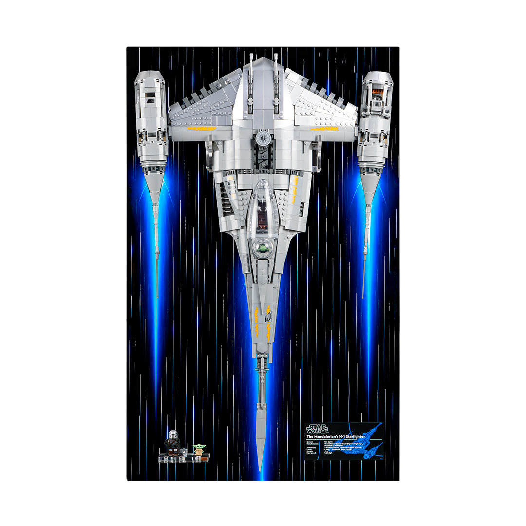 Exhibidor de Pared para LEGO®: The Mandalorian's N1 Starfighter (75442)