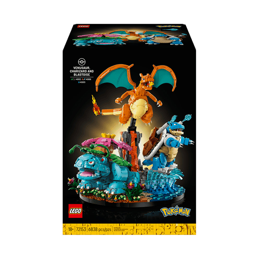 Venusaur, Charizard y Blastoise (72153) de LEGO® Pokémon™ (Abierto)