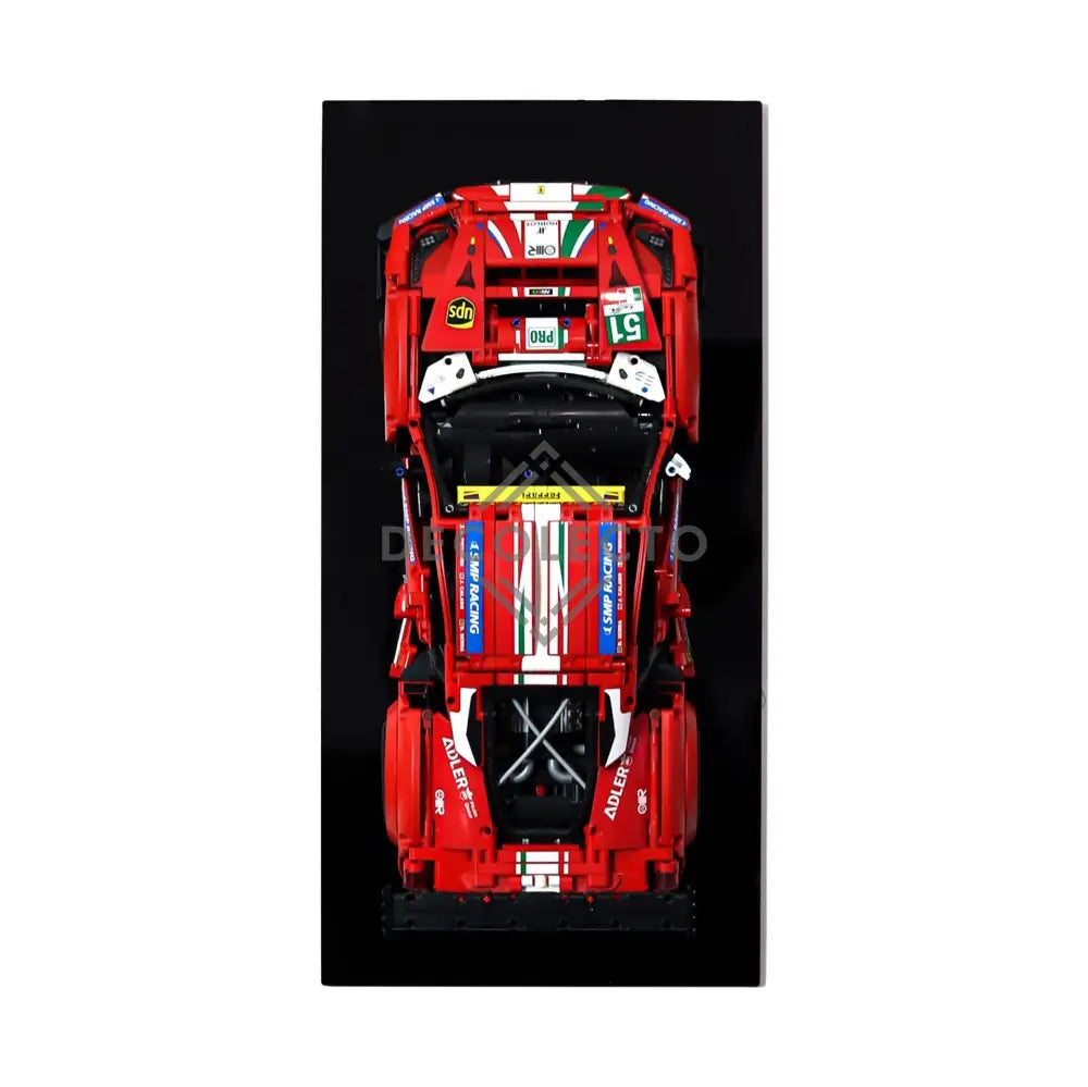 Exhibidor de Pared para Ferrari 488 GTE (42125)-acrilico-exhibidor-caja-case-Decolecto
