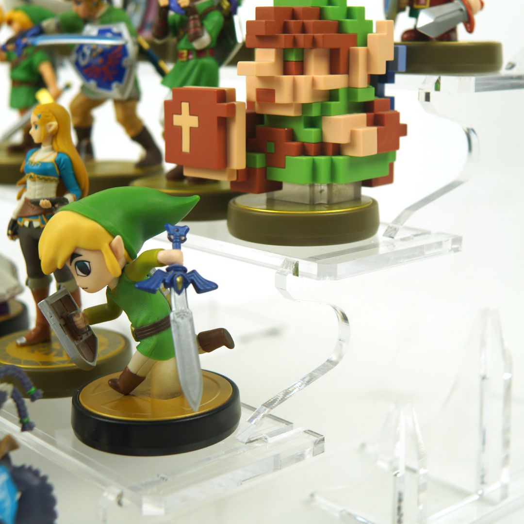 Grada para Amiibo™ de 5 Pisos-acrilico-exhibidor-caja-case-Decolecto