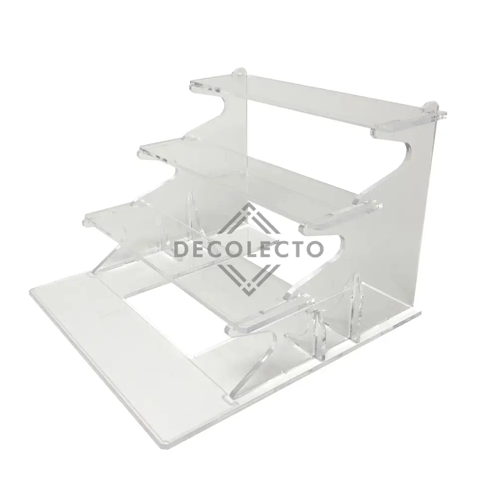 Grada para Brickheadz™ (4 pisos - 16 figuras)-acrilico-exhibidor-caja-case-Decolecto