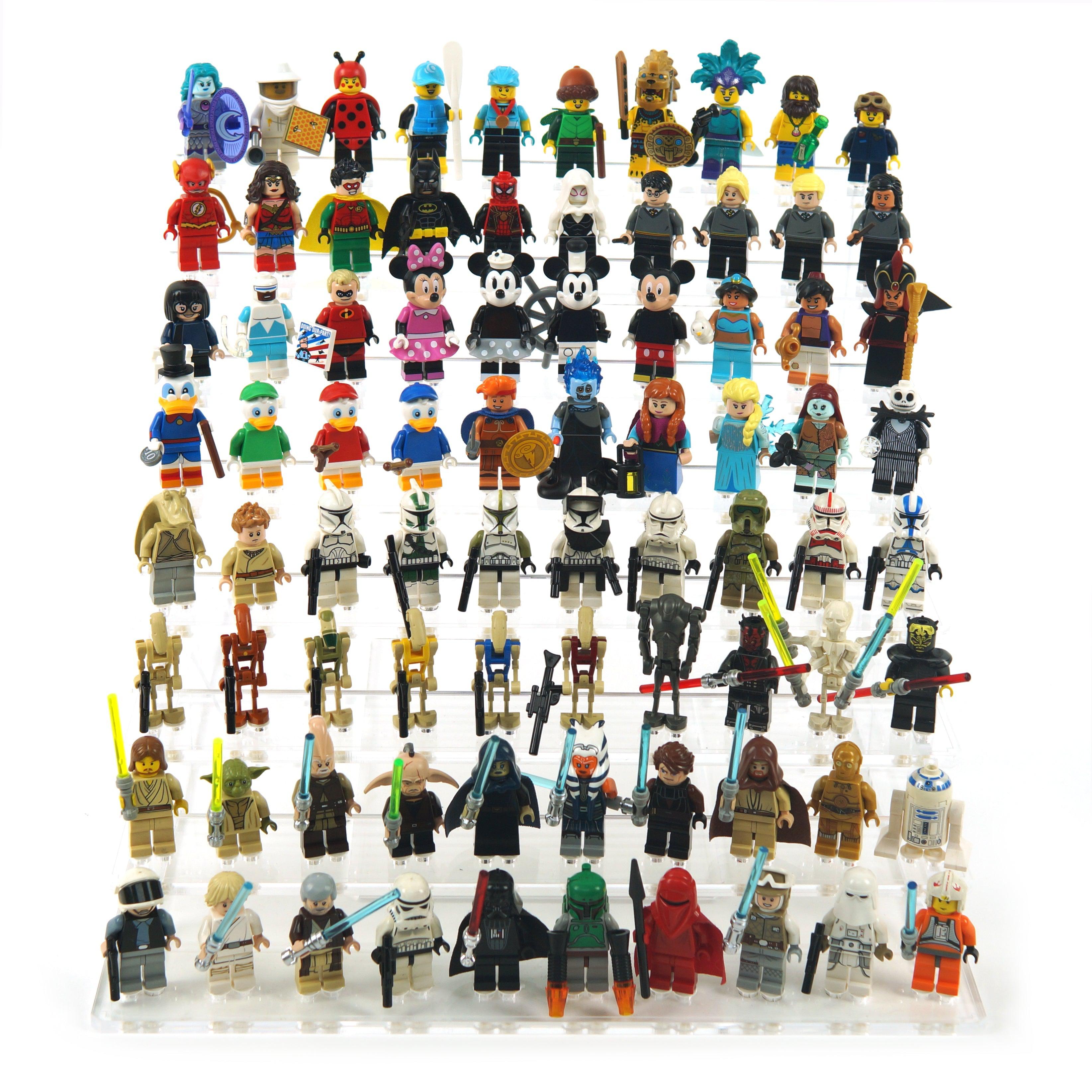 Grada para MiniFiguras™ (8 pisos - 80 figuras)-acrilico-exhibidor-caja-case-Decolecto