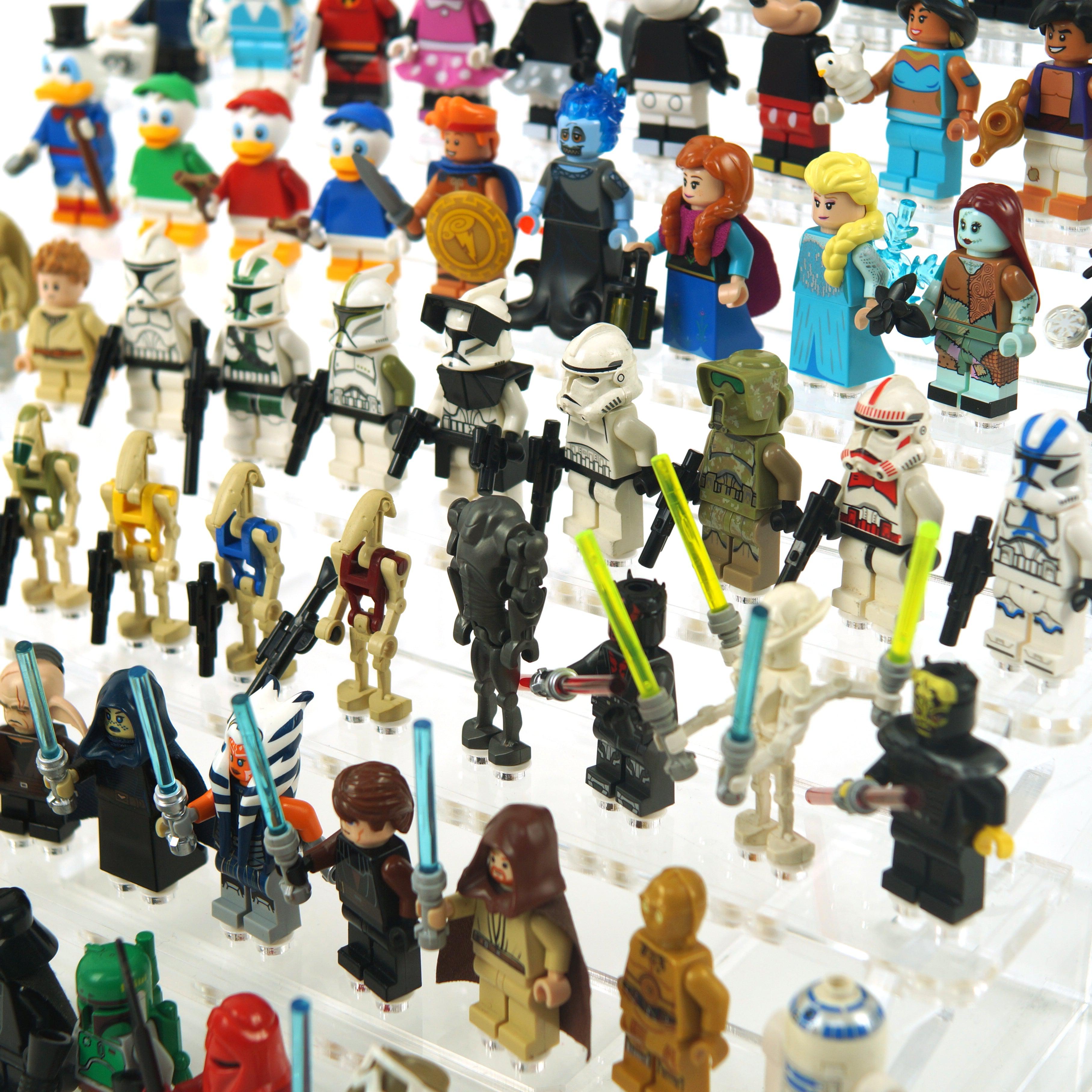 Grada para MiniFiguras™ (8 pisos - 80 figuras)-acrilico-exhibidor-caja-case-Decolecto