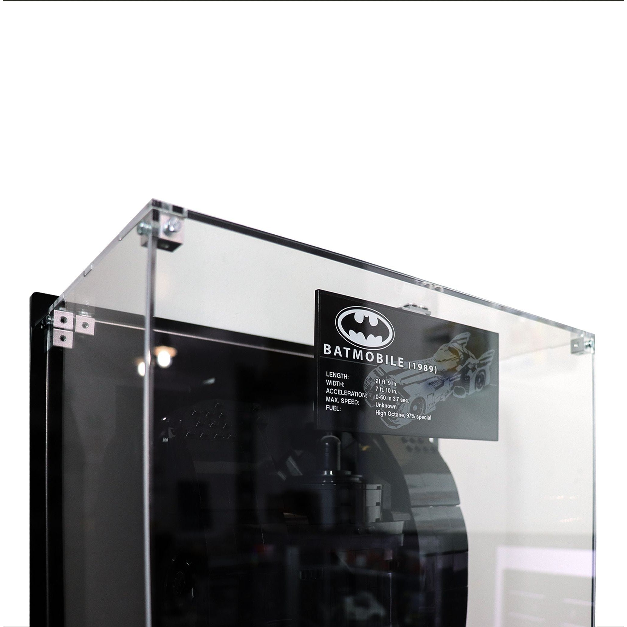 Protector de Pared para 1989 Batmobile™ (76139)-acrilico-exhibidor-caja-case-Decolecto