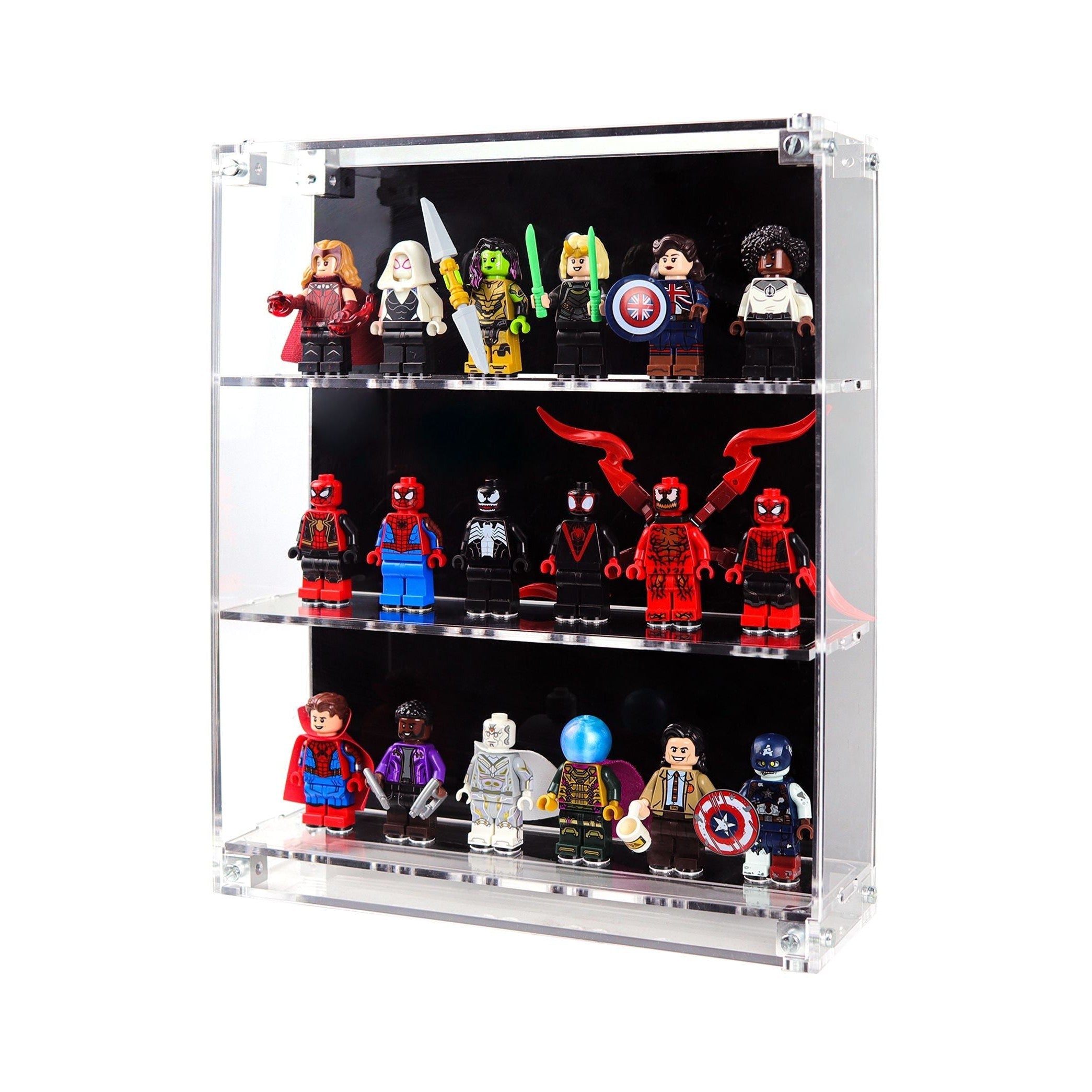 Protector de Pared para MiniFiguras™ (6 Ancho)-acrilico-exhibidor-caja-case-Decolecto