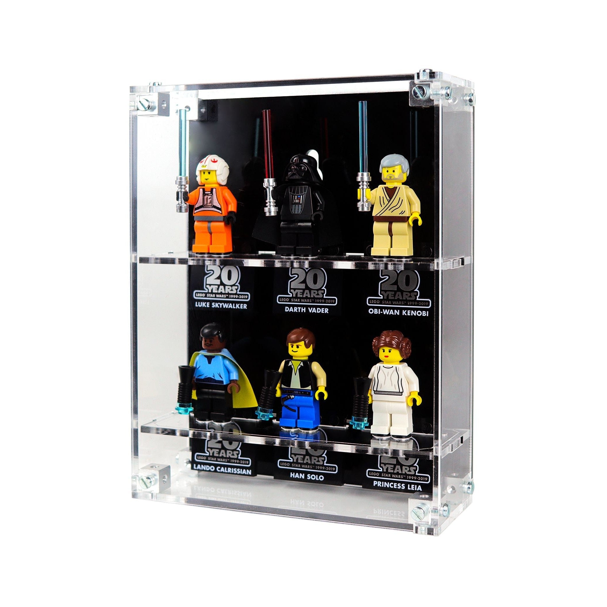 Protector de Pared para MiniFiguras™ LEGO® (3 Ancho)-acrilico-exhibidor-caja-case-Decolecto