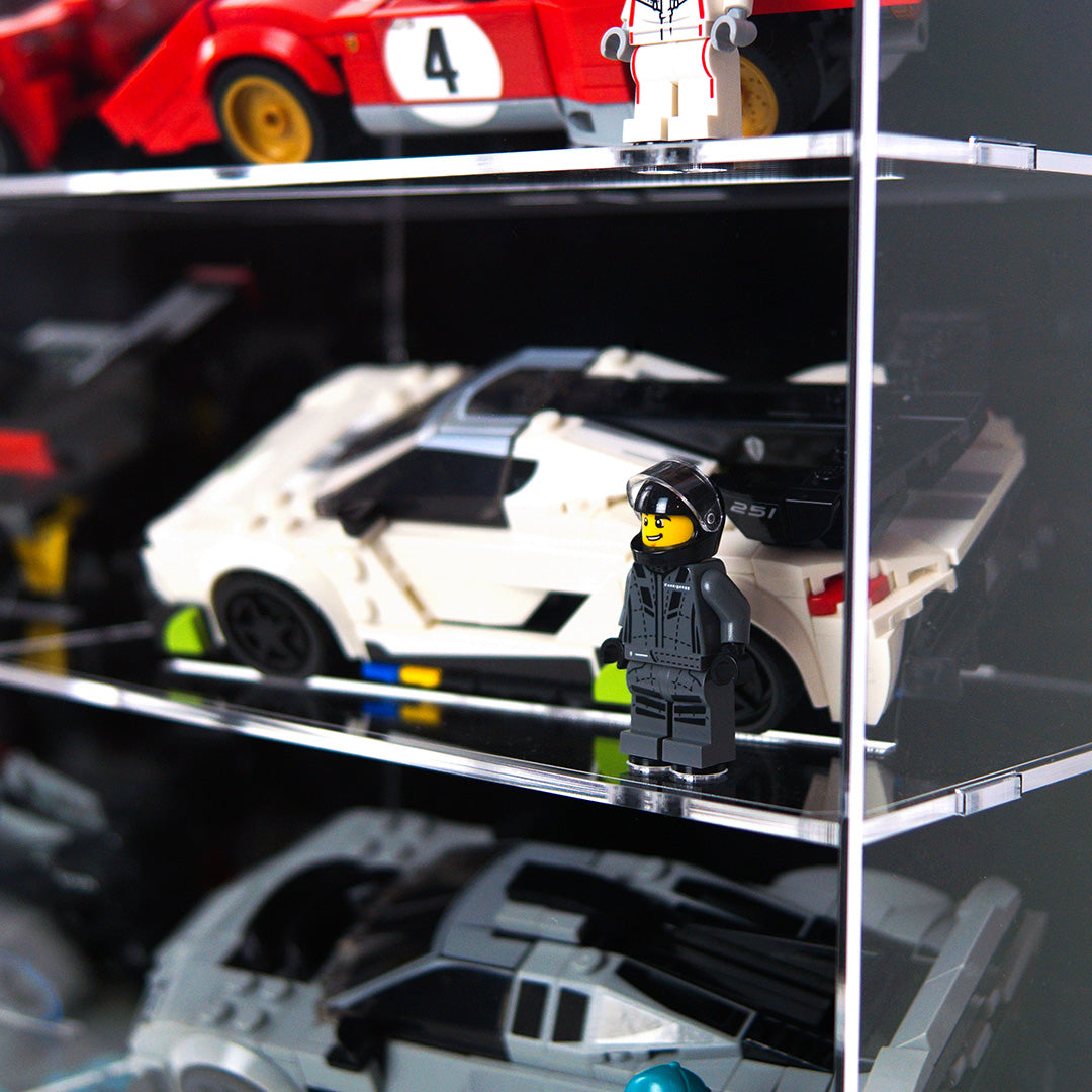 Protector de Pared para Speed Champions™ (3 Ancho)-acrilico-exhibidor-caja-case-Decolecto