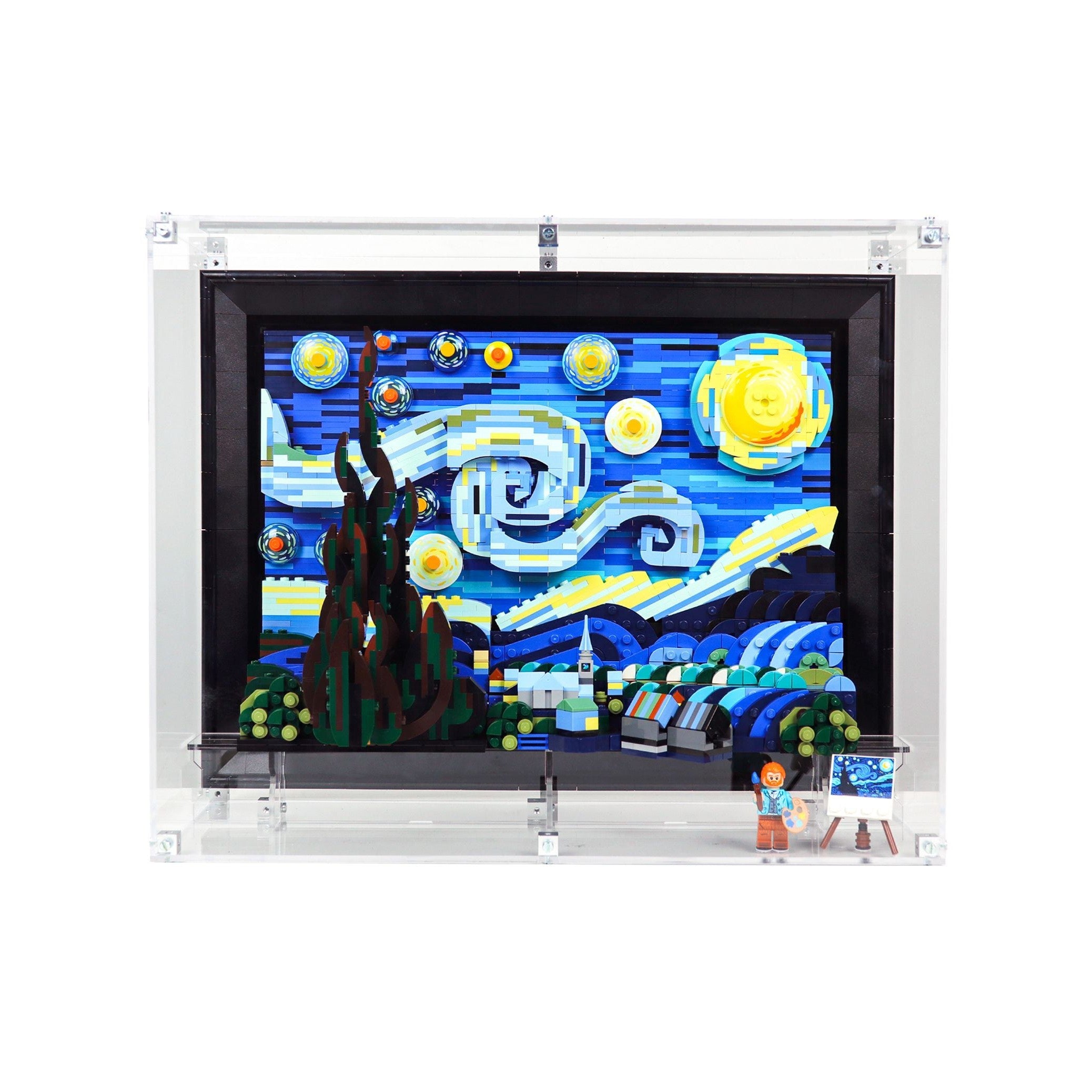 Protector de Pared para Vincent Van Gogh: Starry Night (21333)-acrilico-exhibidor-caja-case-Decolecto