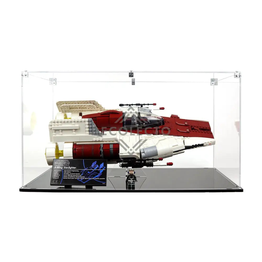 Protector para A-Wing Starfighter (75275)-acrilico-exhibidor-caja-case-Decolecto