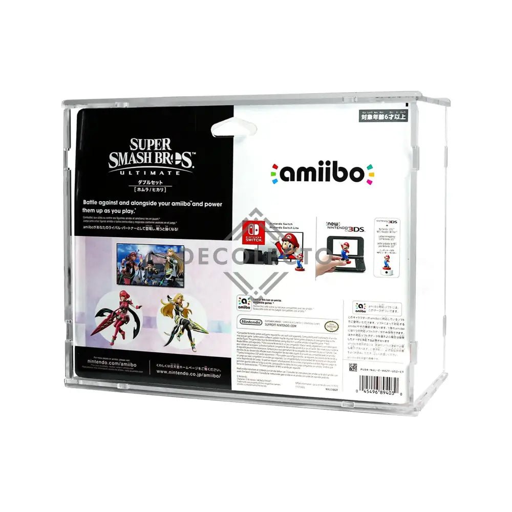 Protector para Amiibo™ Pyra & Mythra-acrilico-exhibidor-caja-case-Decolecto
