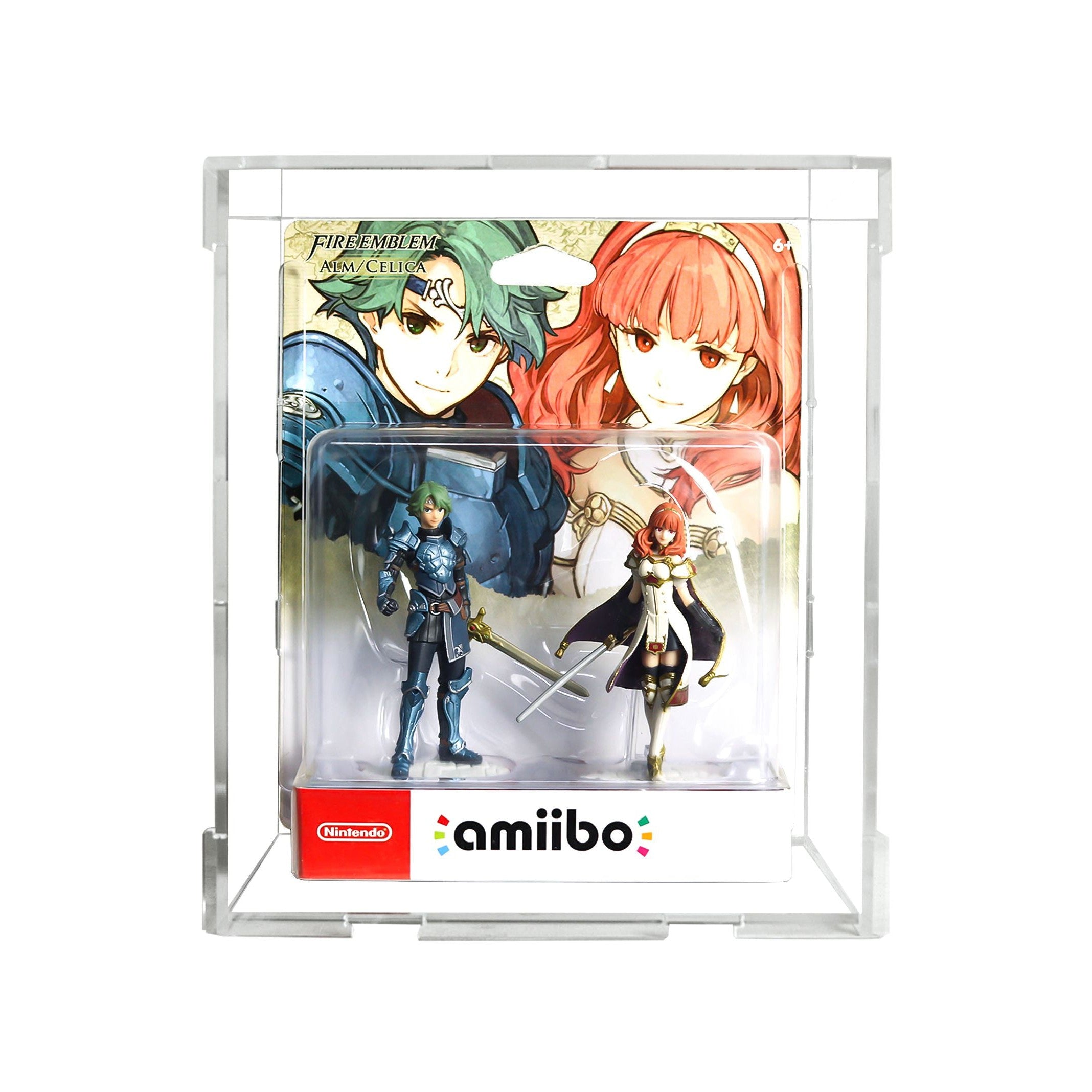 Protector para Amiibo™ Alm & Celica-acrilico-exhibidor-caja-case-Decolecto