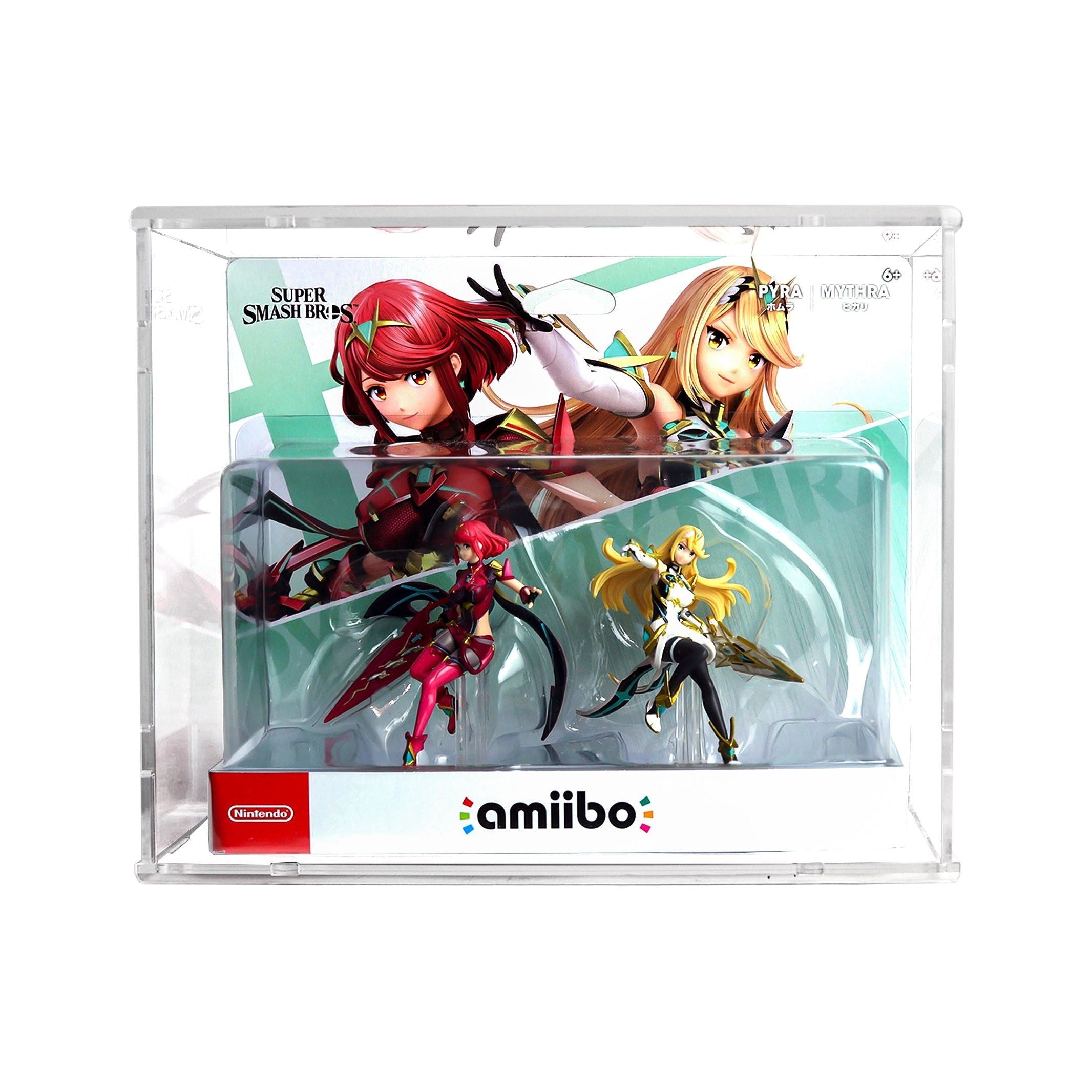 Protector para Amiibo™ Pyra & Mythra-acrilico-exhibidor-caja-case-Decolecto