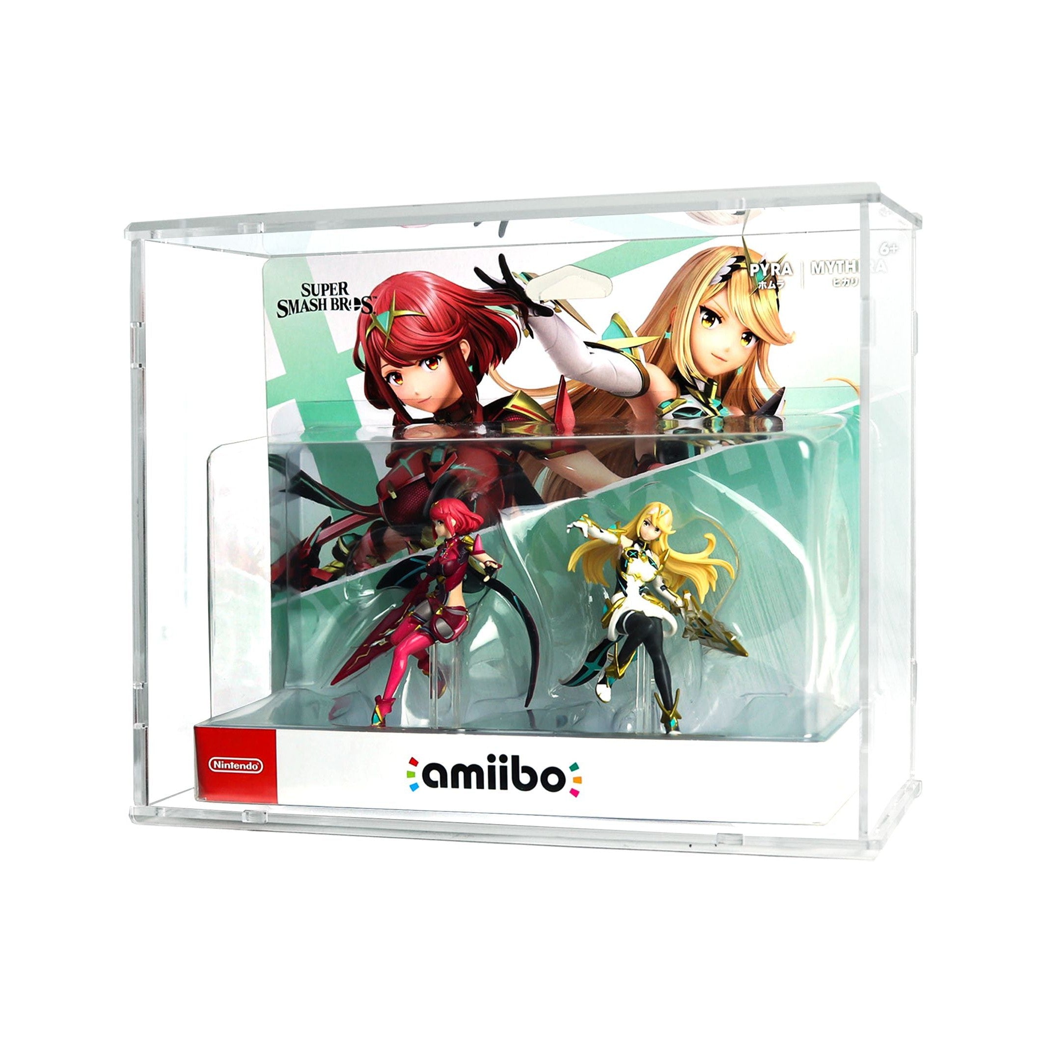 Protector para Amiibo™ Pyra & Mythra-acrilico-exhibidor-caja-case-Decolecto