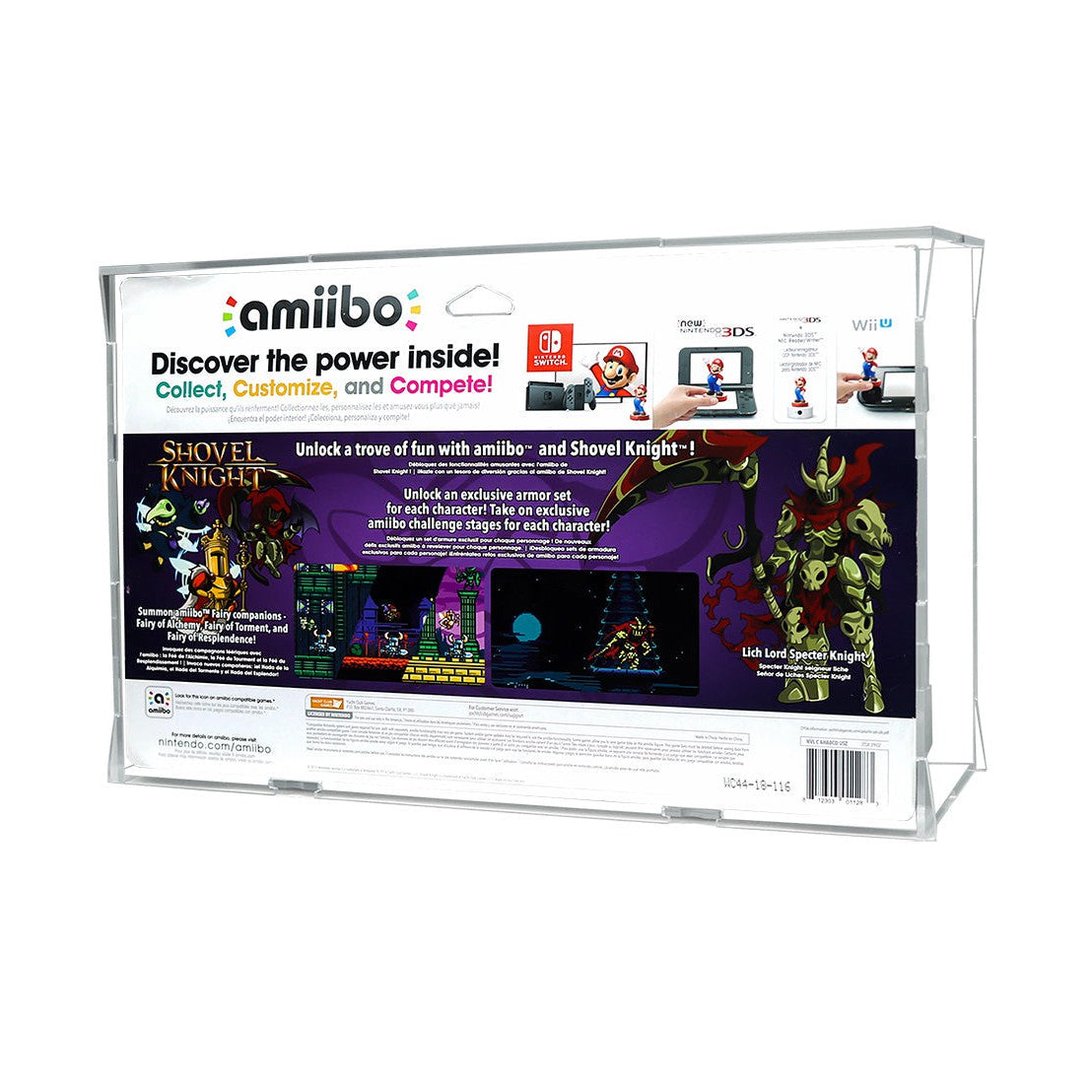 Protector para Amiibo™ Shovel Knight - Bosses-acrilico-exhibidor-caja-case-Decolecto