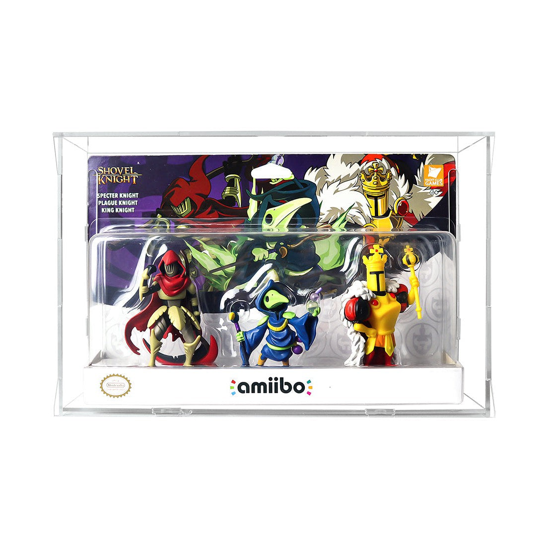 Protector para Amiibo™ Shovel Knight - Bosses-acrilico-exhibidor-caja-case-Decolecto