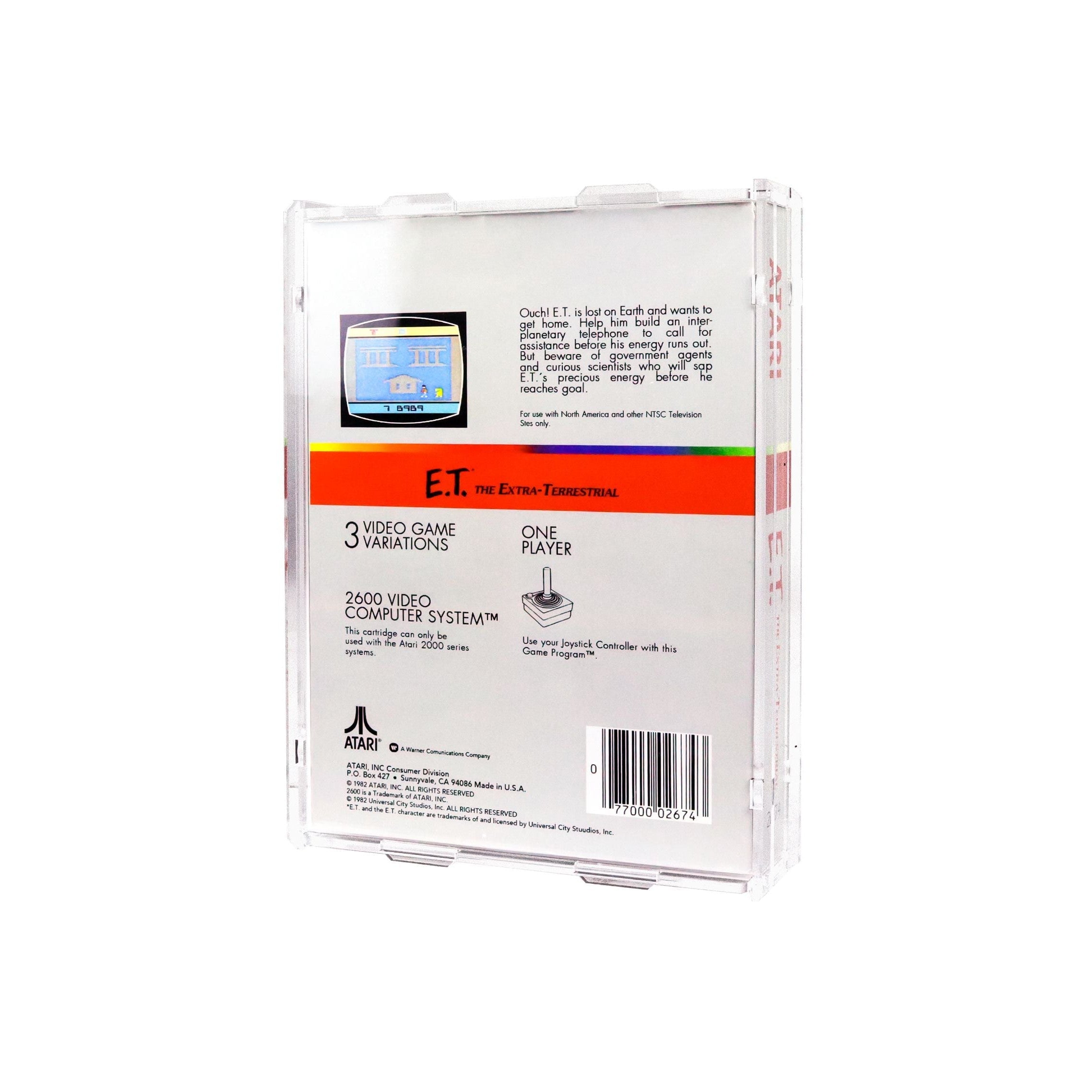 Protector para Atari 2600 (Caja)-acrilico-exhibidor-caja-case-Decolecto