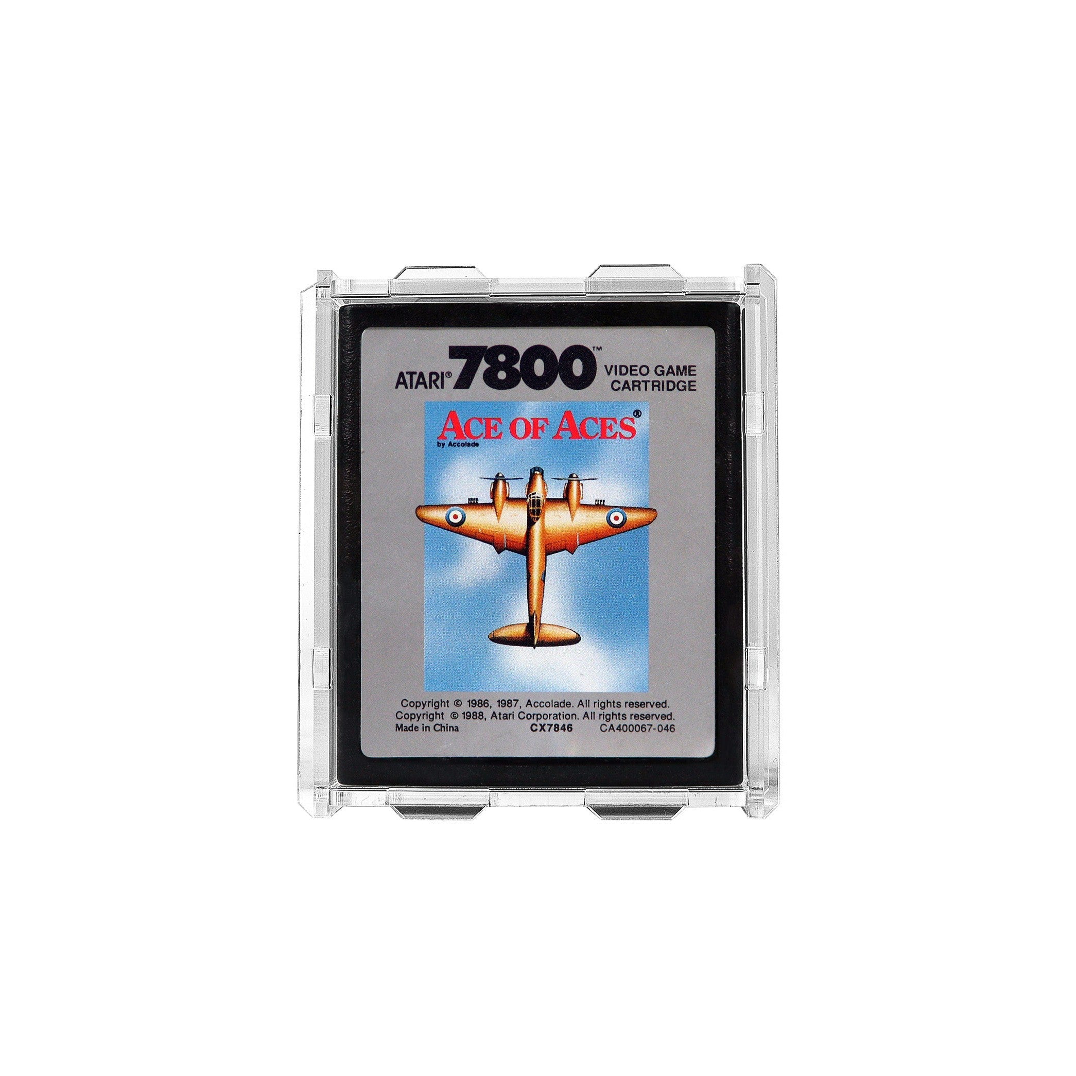 Protector para Atari 7800 (Cartucho)-acrilico-exhibidor-caja-case-Decolecto