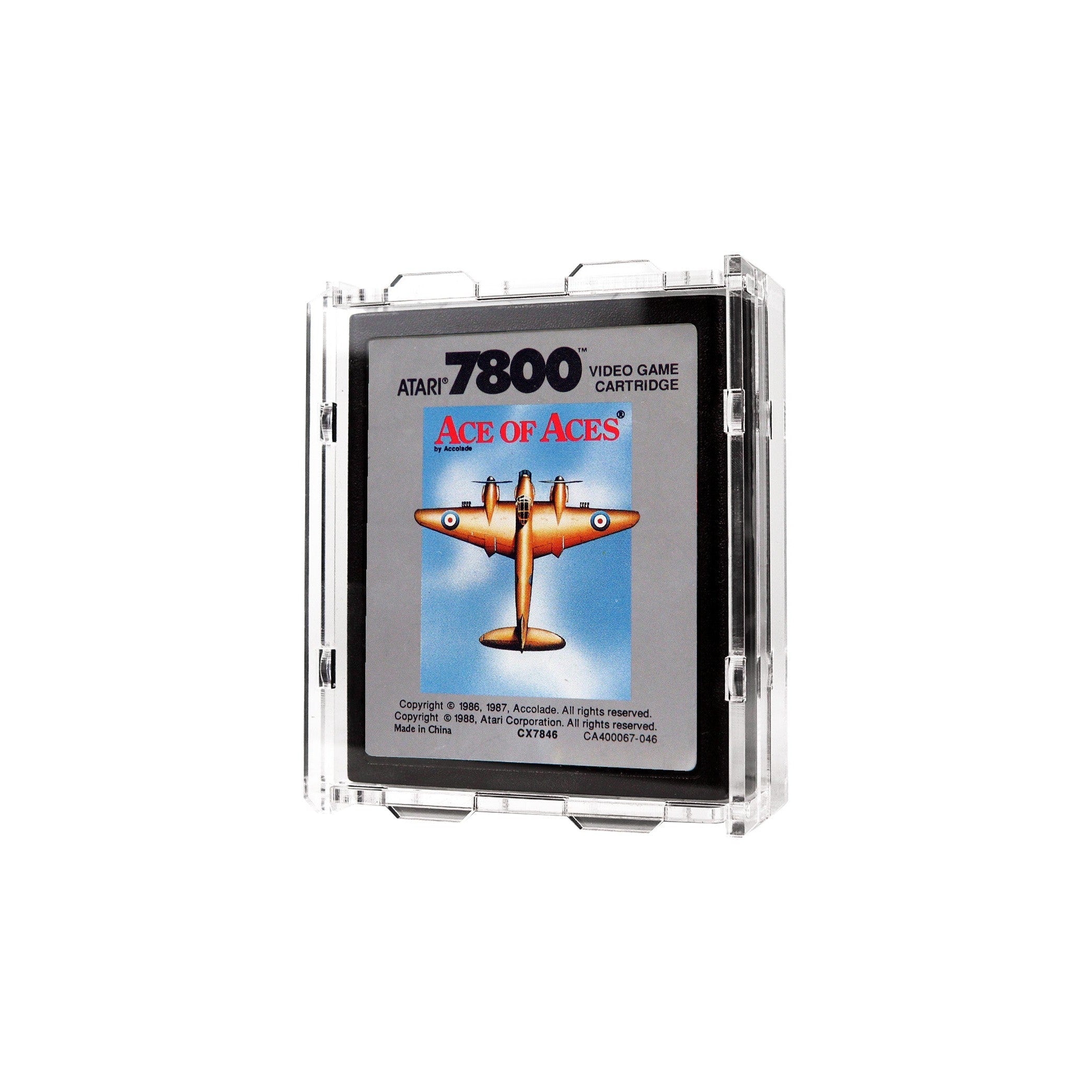 Protector para Atari 7800 (Cartucho)-acrilico-exhibidor-caja-case-Decolecto