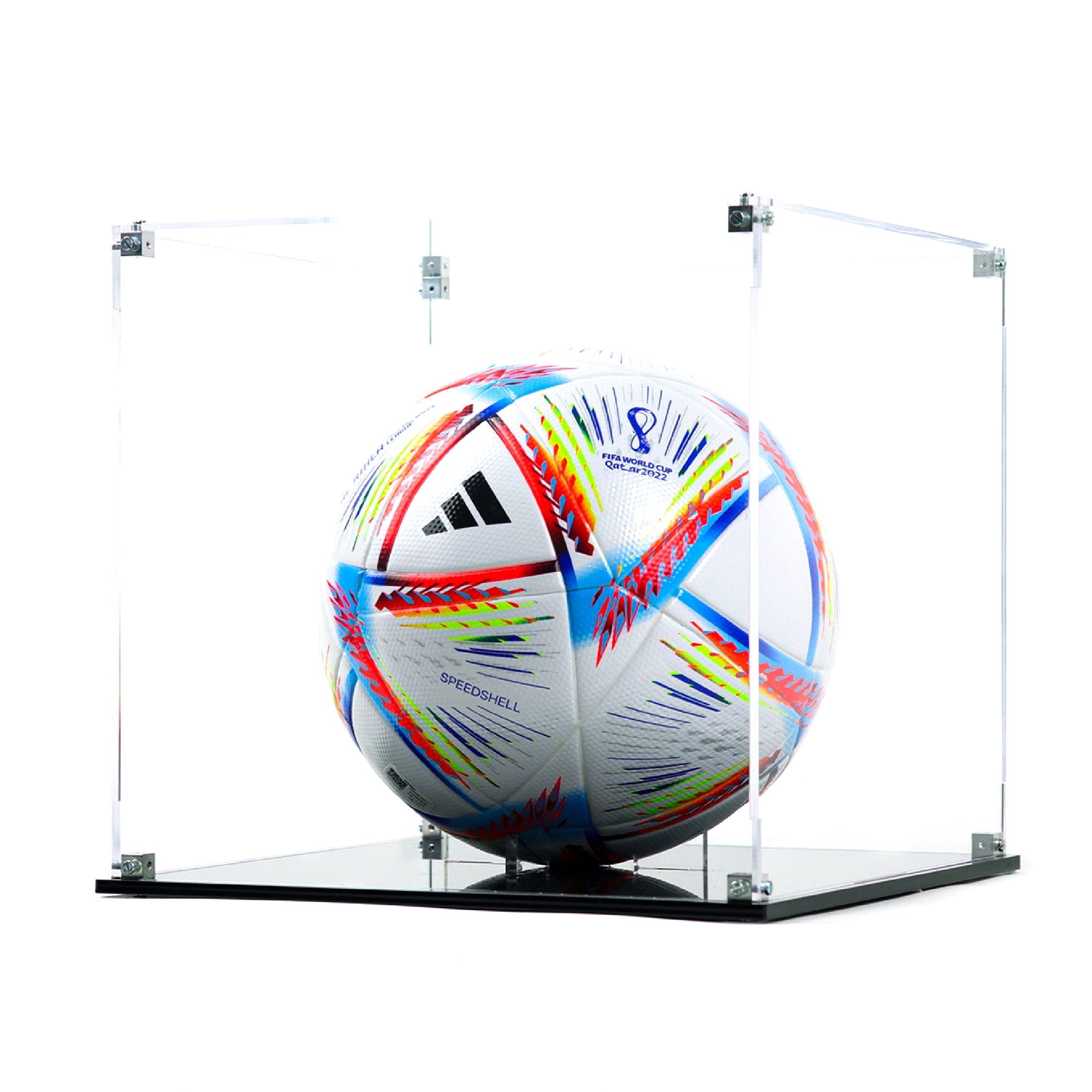 Protector para Balón Football Soccer-acrilico-exhibidor-caja-case-Decolecto