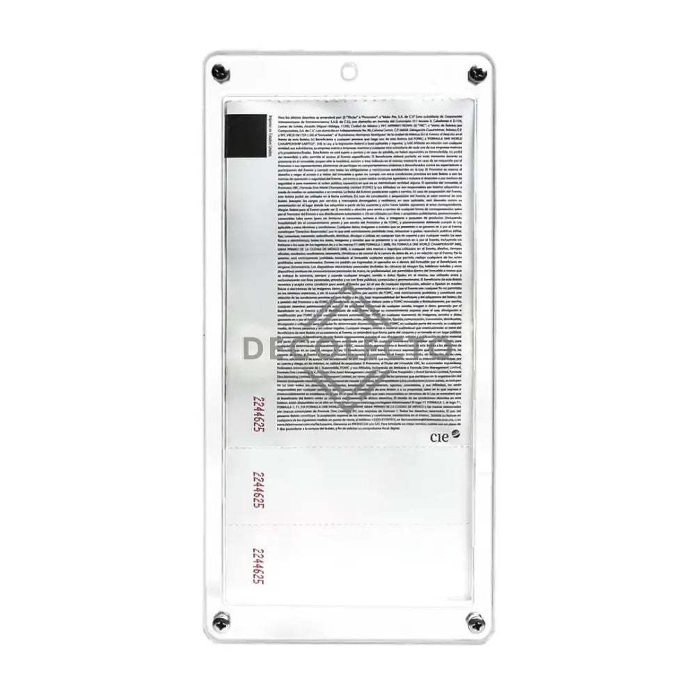 Protector para Boletos de Ticketmaster® Display Exhibidor