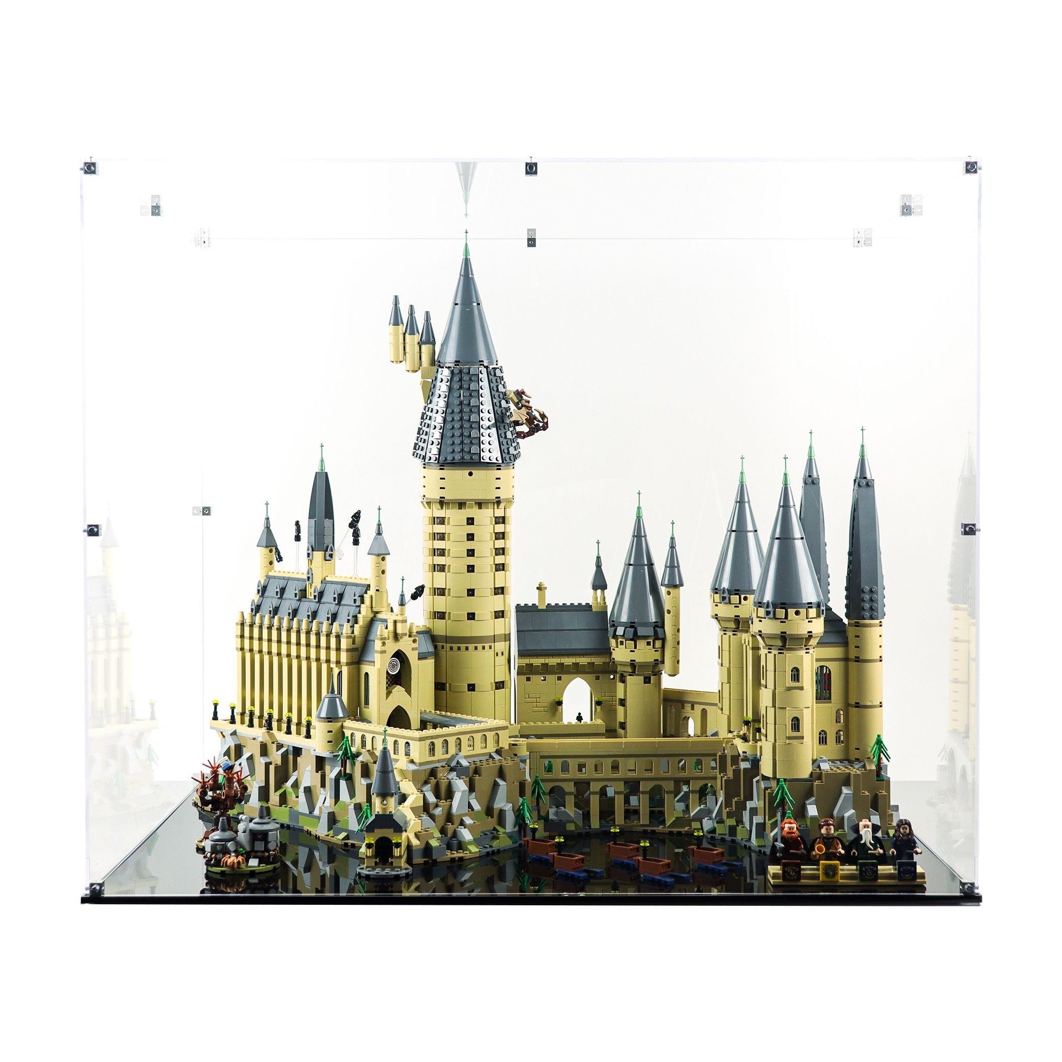 Protector para Castillo de Hogwarts (71043)-acrilico-exhibidor-caja-case-Decolecto