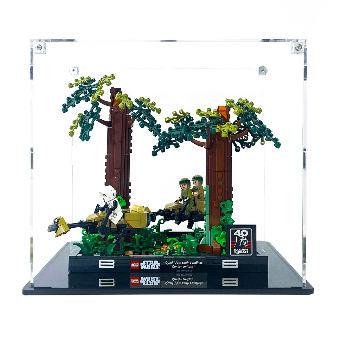 Protector para Endor™ Speeder Chase (75353)-acrilico-exhibidor-caja-case-Decolecto