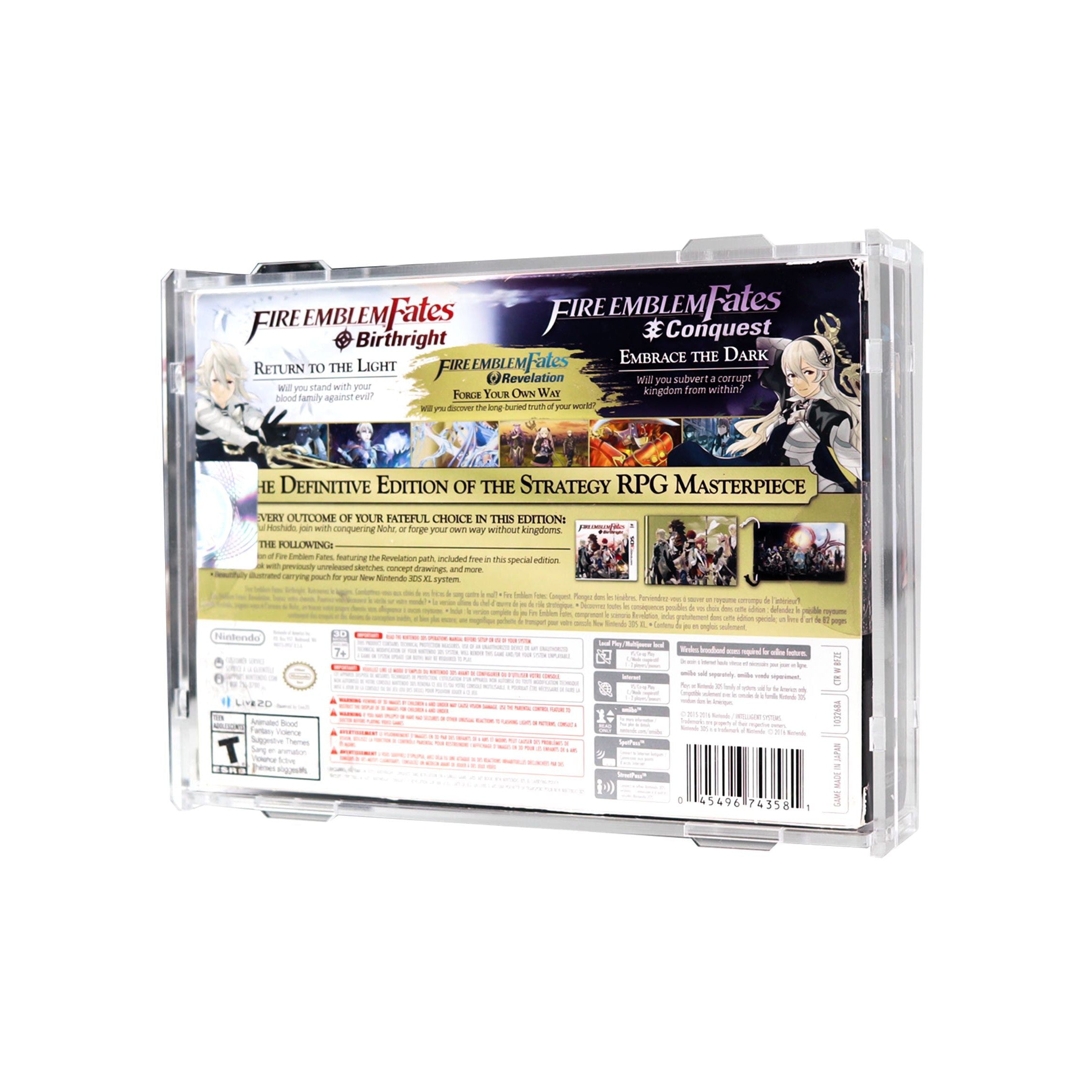 Protector para Fire Emblem Fates Special Edition-acrilico-exhibidor-caja-case-Decolecto