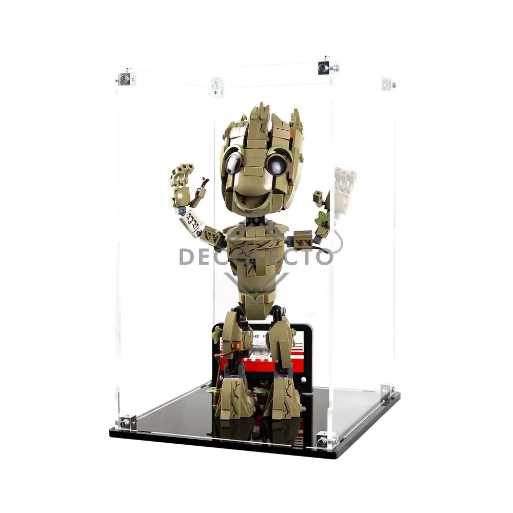 Protector para I am Groot (76217)-acrilico-exhibidor-caja-case-Decolecto