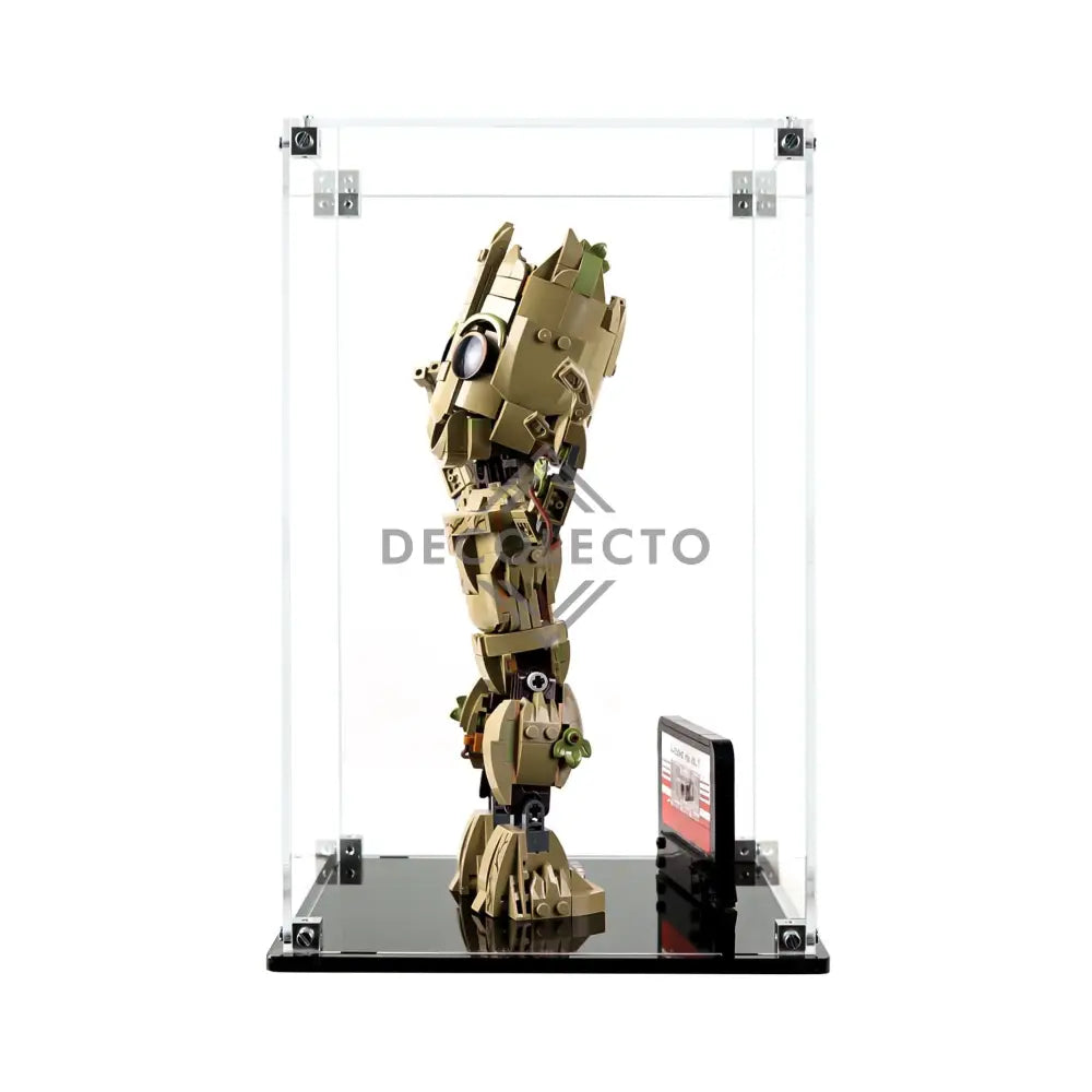 Protector para I am Groot (76217)-acrilico-exhibidor-caja-case-Decolecto