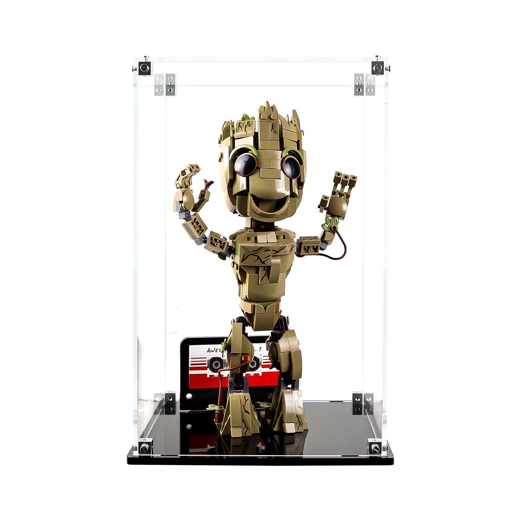 Protector para I am Groot (76217)-acrilico-exhibidor-caja-case-Decolecto