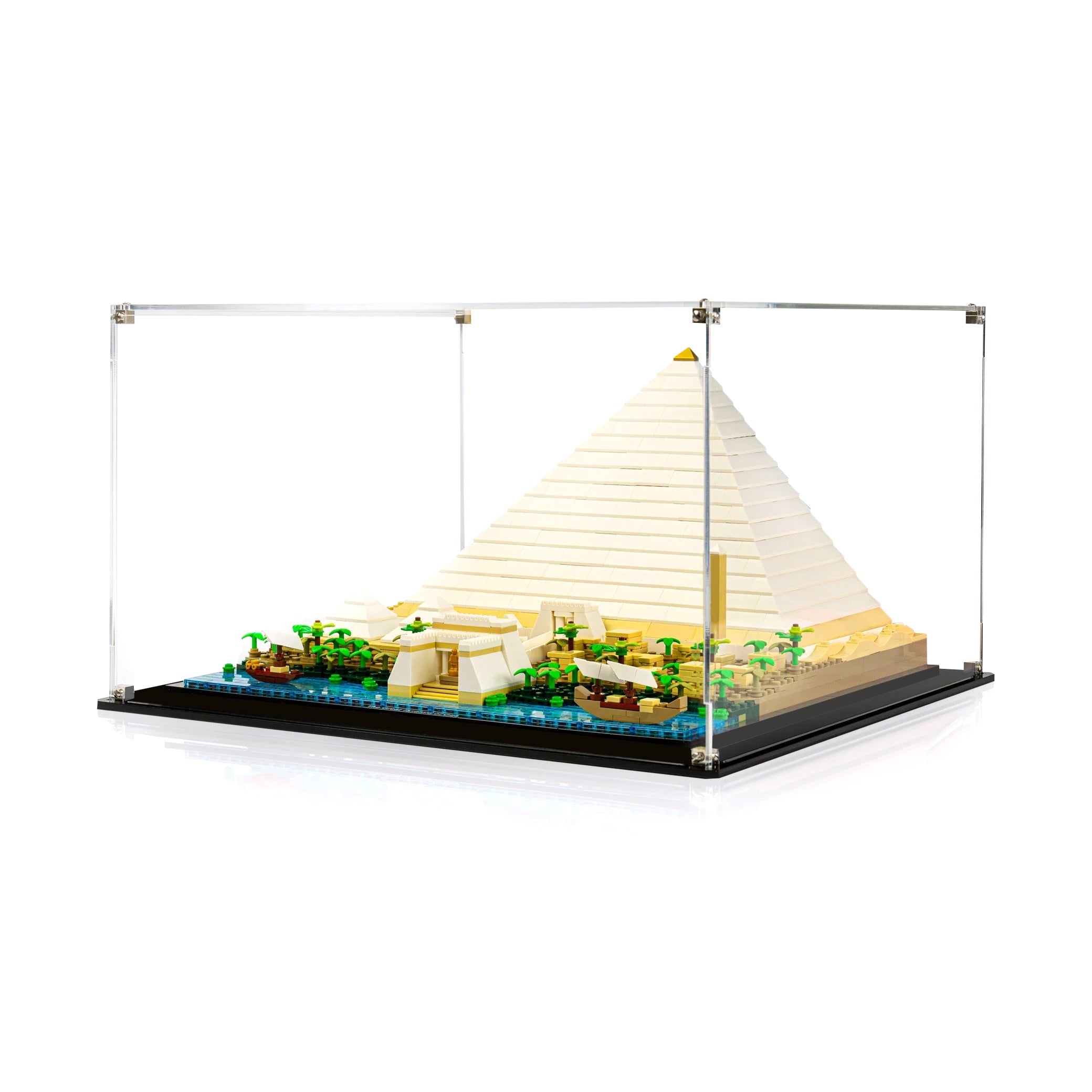 Protector para La Gran Pirámide de Giza (21058)-acrilico-exhibidor-caja-case-Decolecto