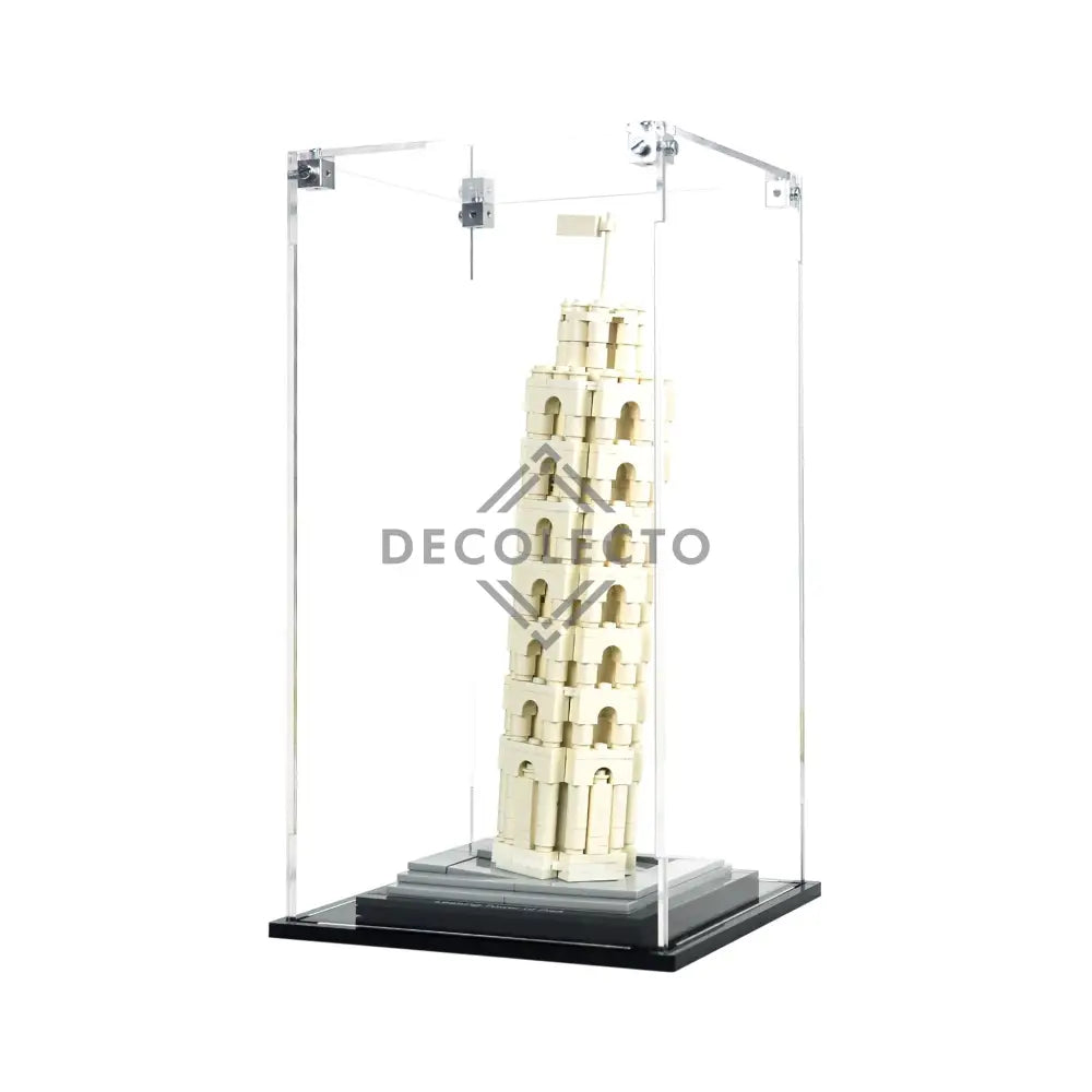 Protector para La Torre Inclinada de Pisa (21015)-acrilico-exhibidor-caja-case-Decolecto