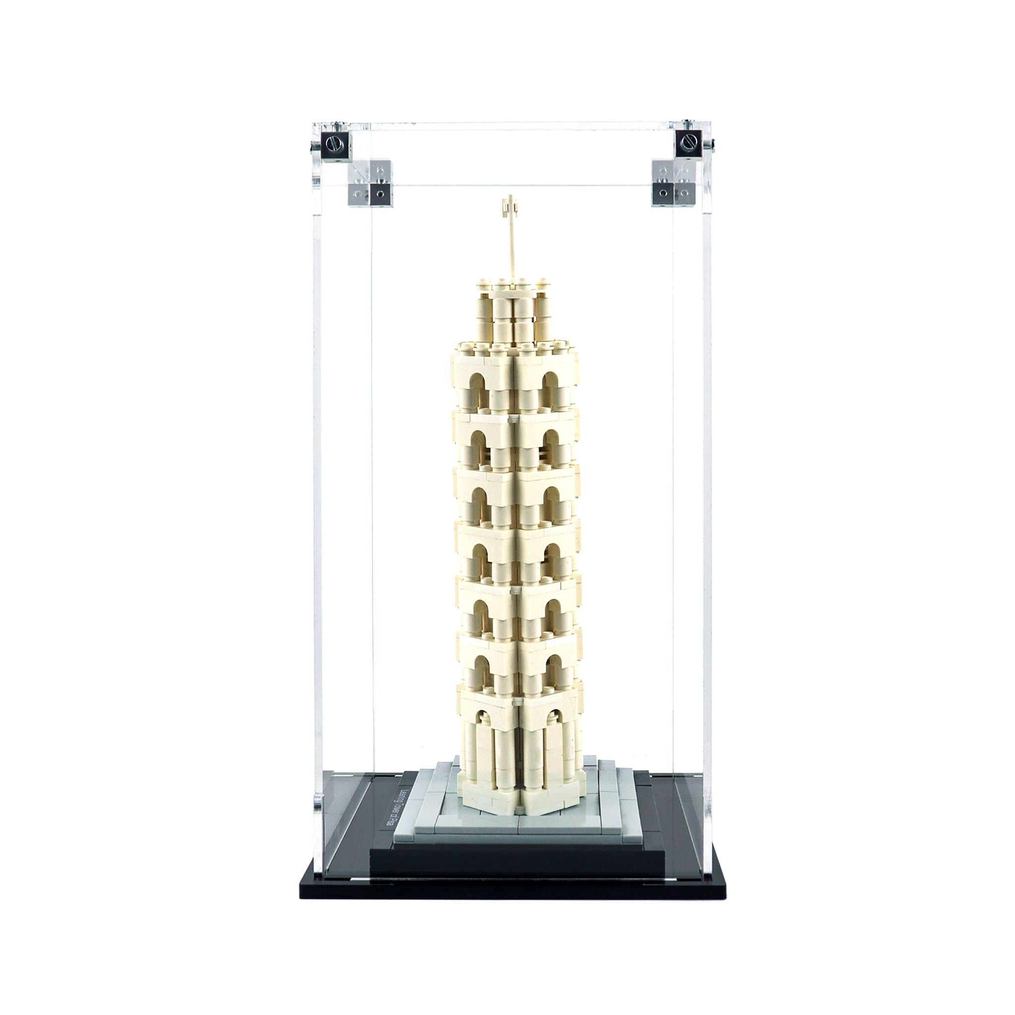 Protector para La Torre Inclinada de Pisa (21015)-acrilico-exhibidor-caja-case-Decolecto