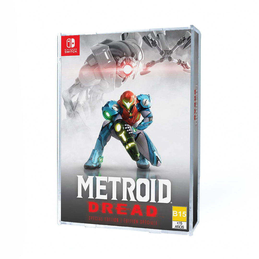 Protector para Metroid Dread Special Edition-acrilico-exhibidor-caja-case-Decolecto