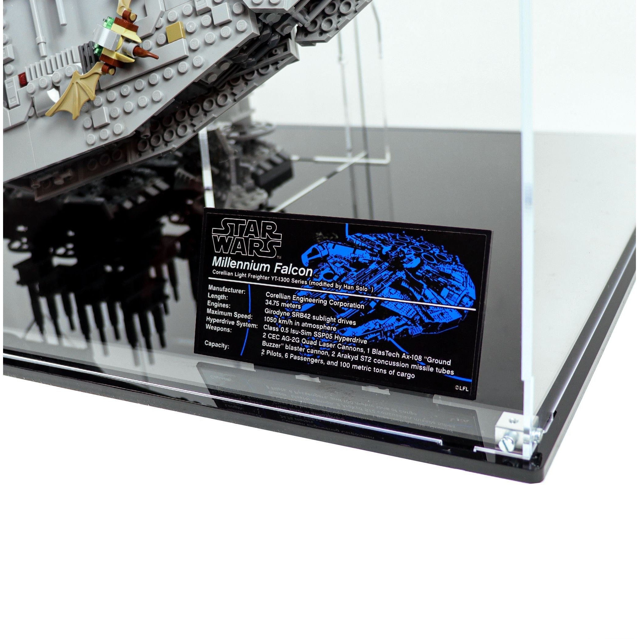 Protector para Millennium Falcon™ (75192)-acrilico-exhibidor-caja-case-Decolecto