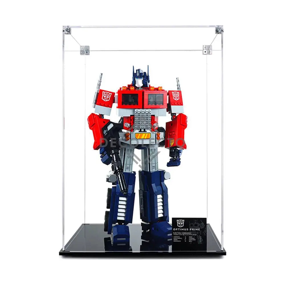 Protector para Optimus Prime (10302)-acrilico-exhibidor-caja-case-Decolecto