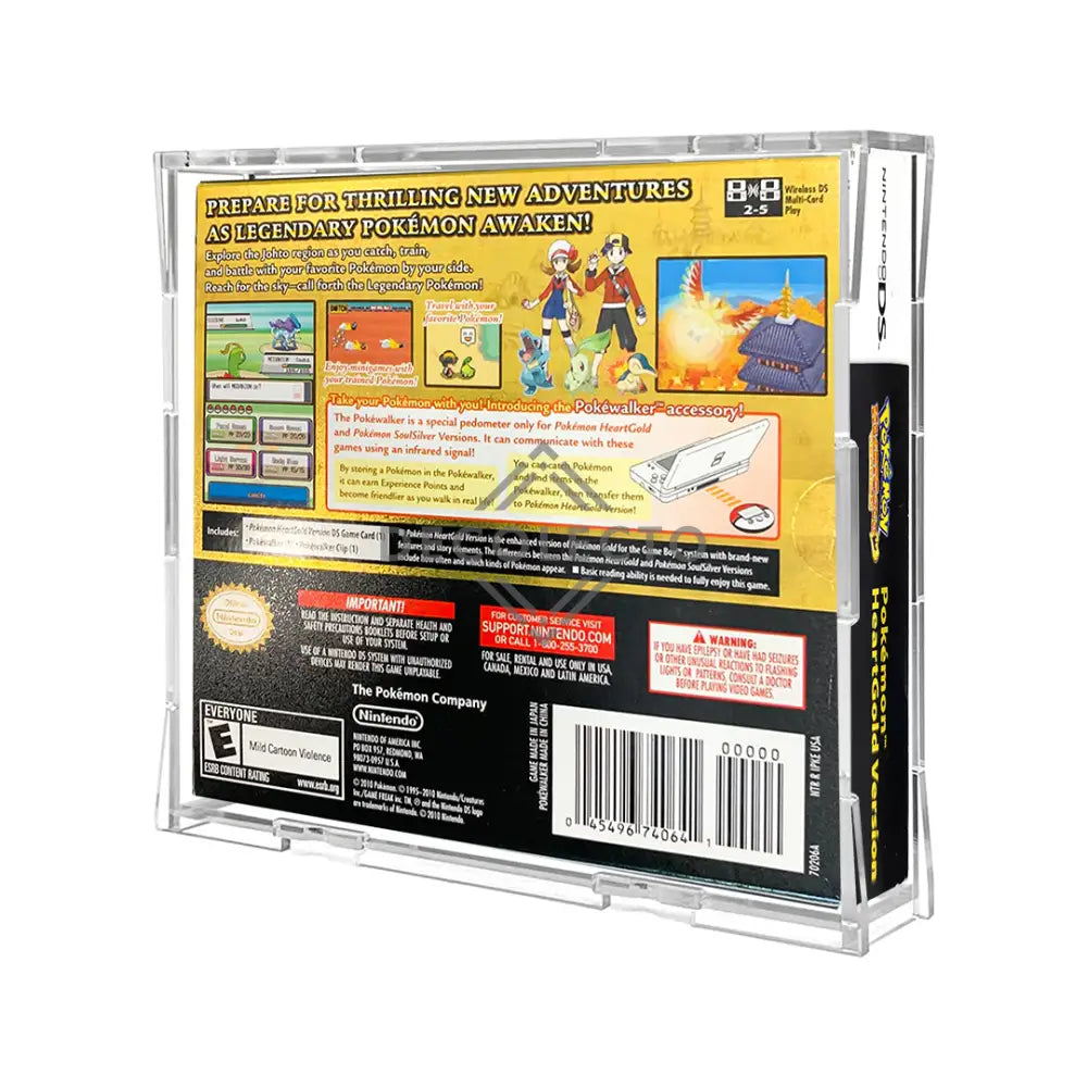 Protector Acrílico UV para Caja de Juego de Pokémon™ HeartGold / SoulSilver NTSC