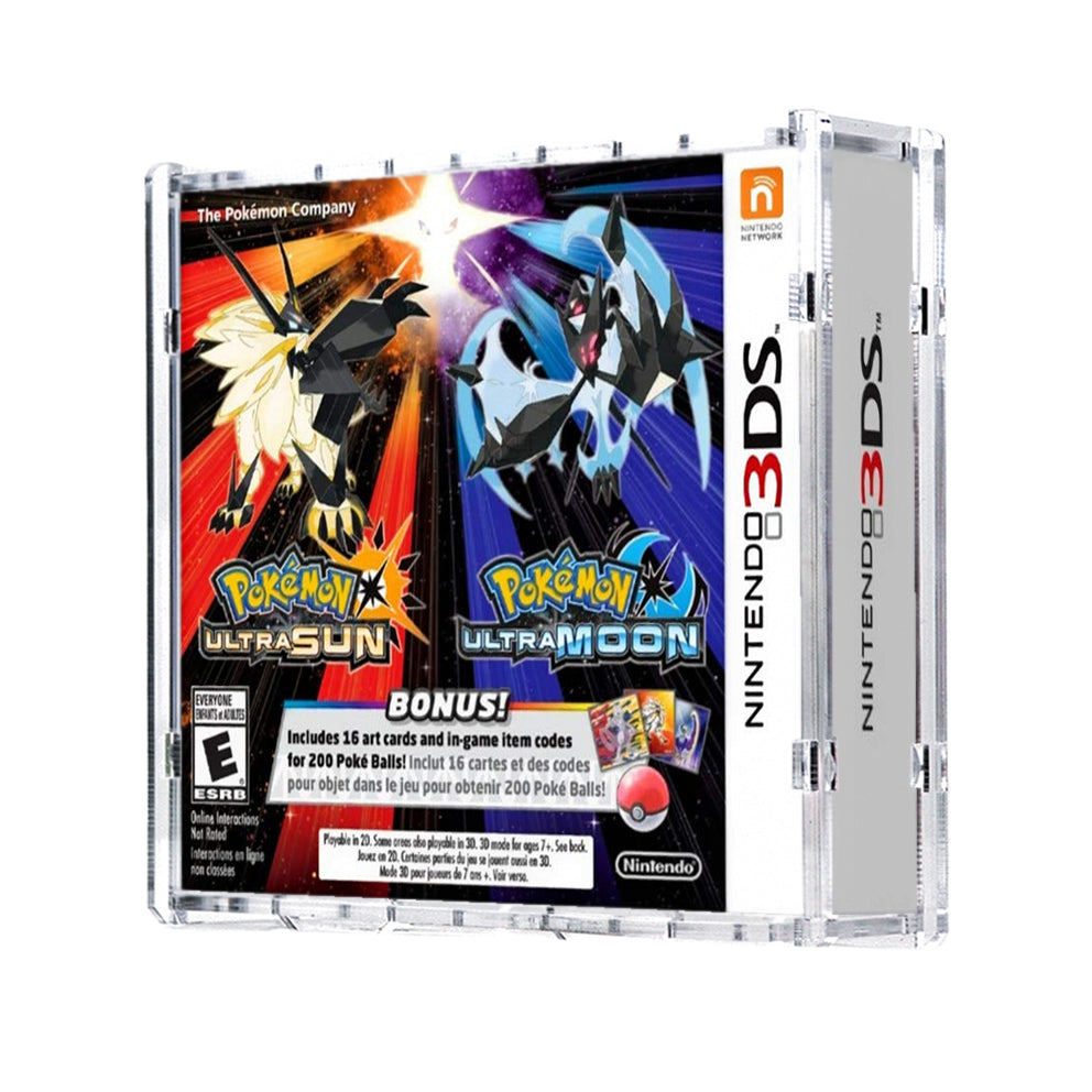 Protector para Pokémon™ Ultra Sun / Ultra Moon Dual Pack NTSC-acrilico-exhibidor-caja-case-Decolecto