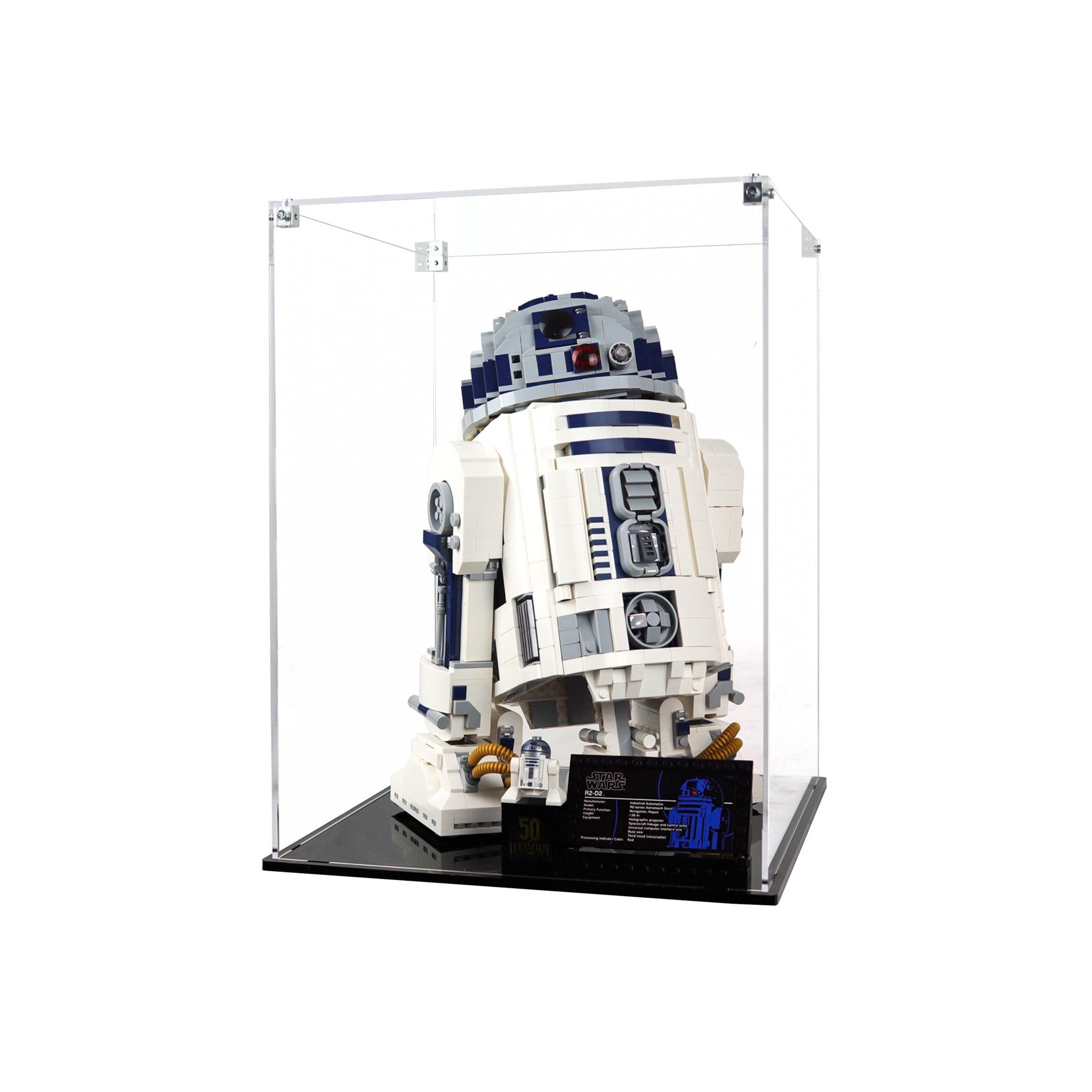 Protector para R2-D2 (75308)-acrilico-exhibidor-caja-case-Decolecto