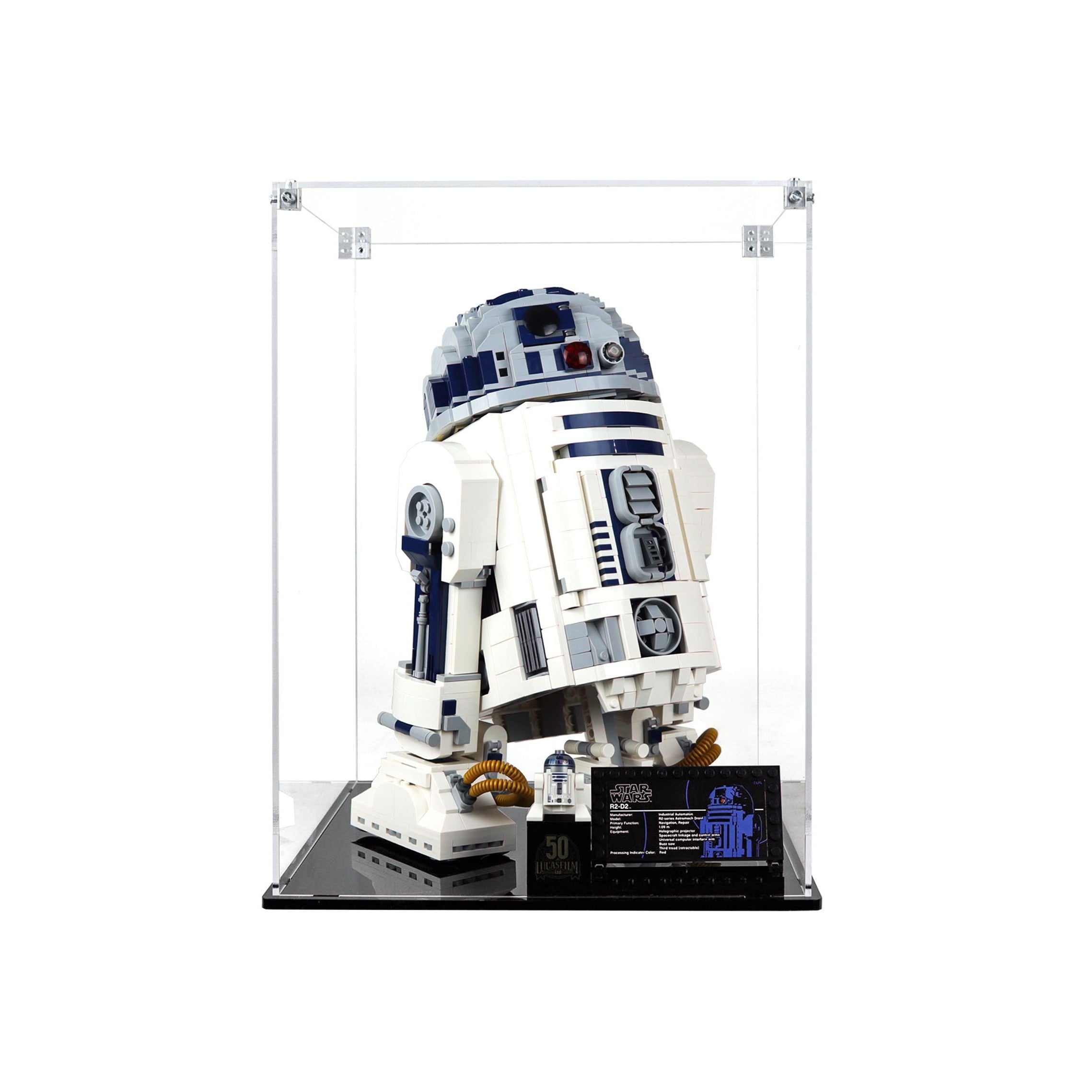 Protector para R2-D2 (75308)-acrilico-exhibidor-caja-case-Decolecto