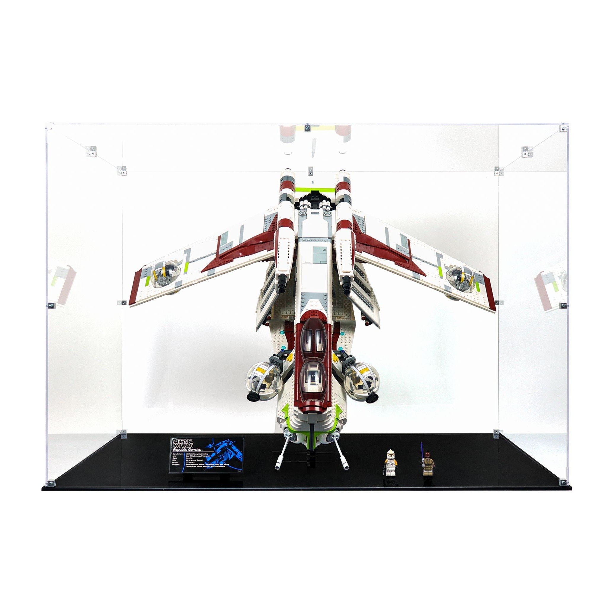 Protector para Republic Gunship (75309)-acrilico-exhibidor-caja-case-Decolecto