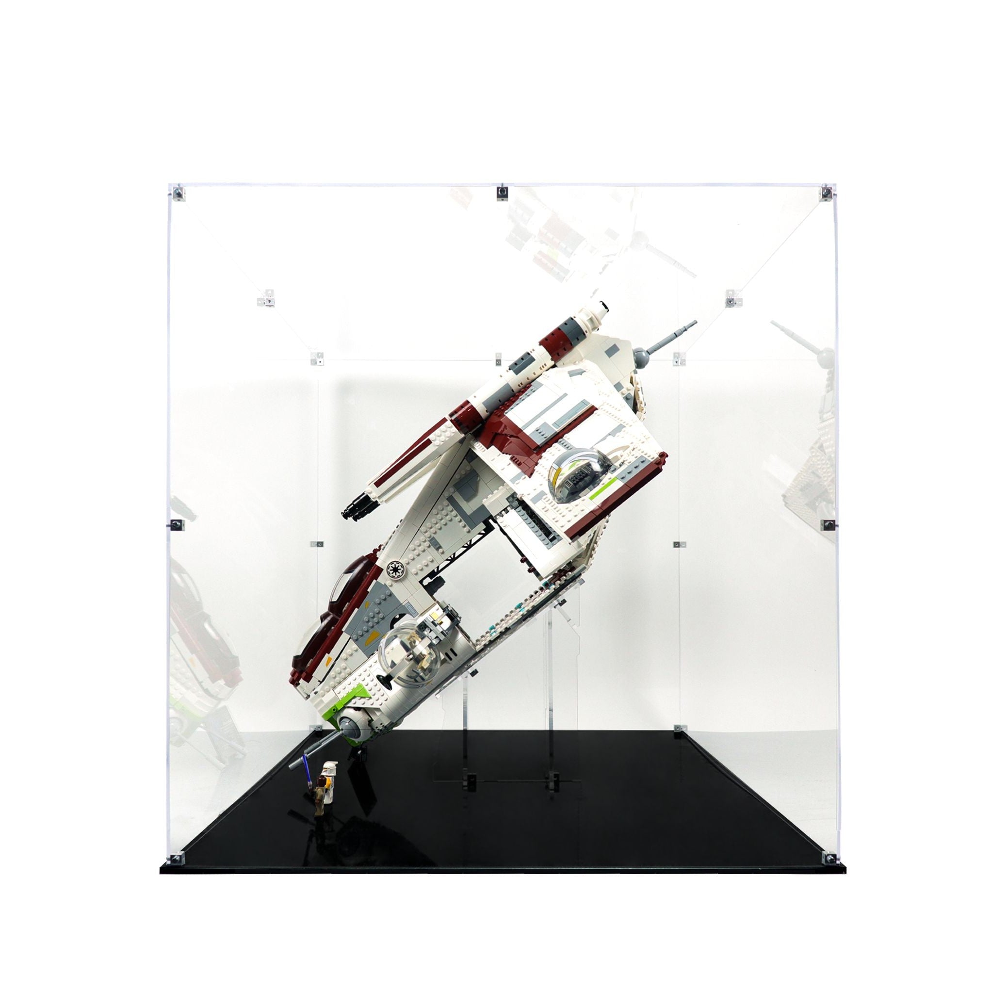 Protector para Republic Gunship (75309)-acrilico-exhibidor-caja-case-Decolecto