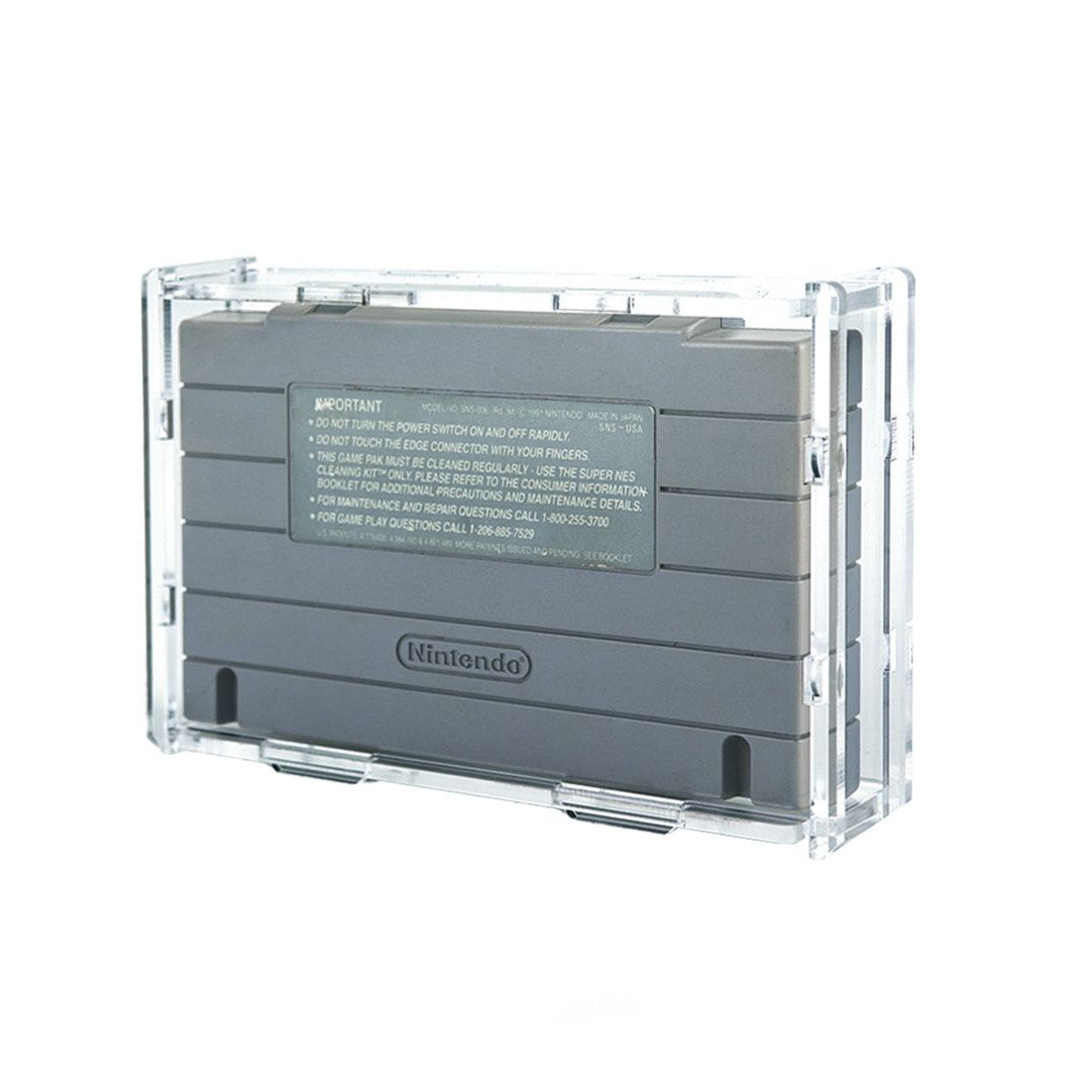 Protector para Super Nintendo® (Cartucho)-acrilico-exhibidor-caja-case-Decolecto