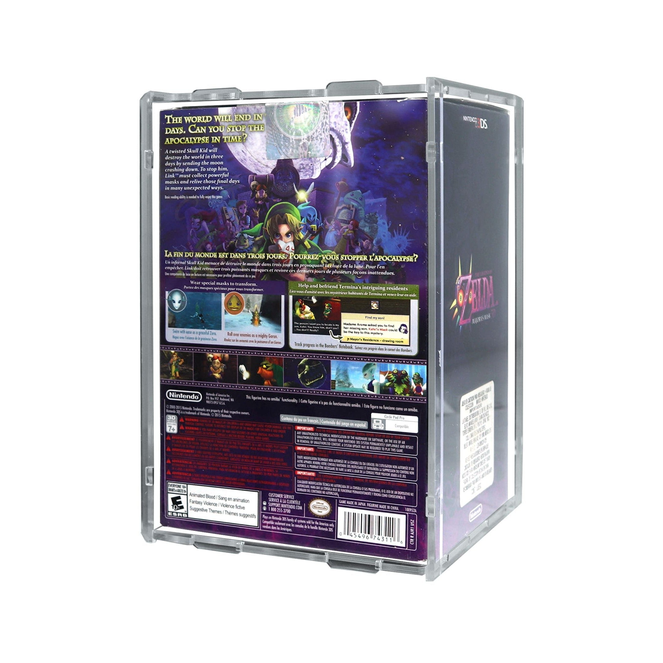 Protector para TLOZ Majora's Mask 3D Limited Edition-acrilico-exhibidor-caja-case-Decolecto